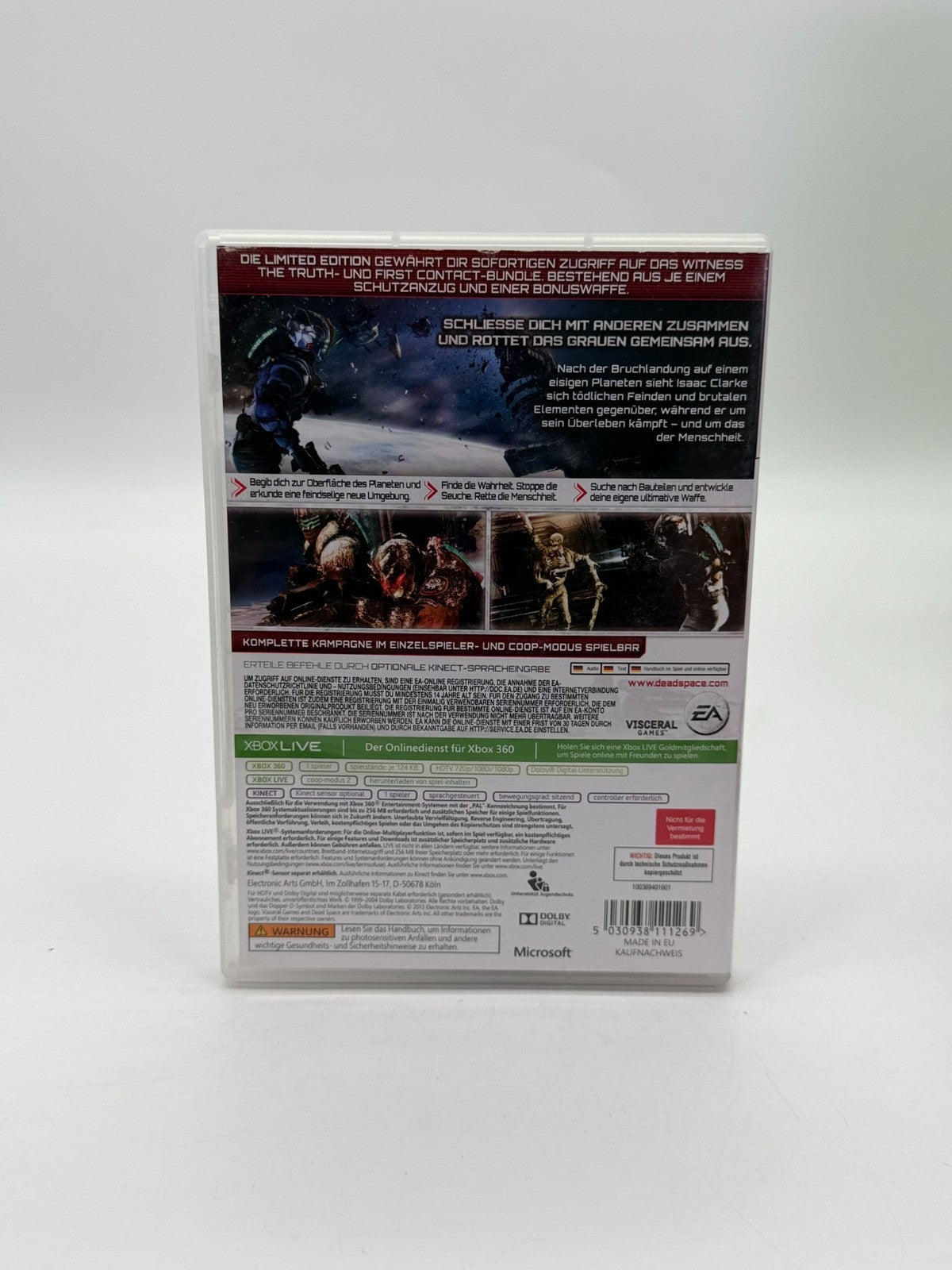 Dead Space 3 Limited Edition Microsoft XBox 360 Good Condition CIB OVP