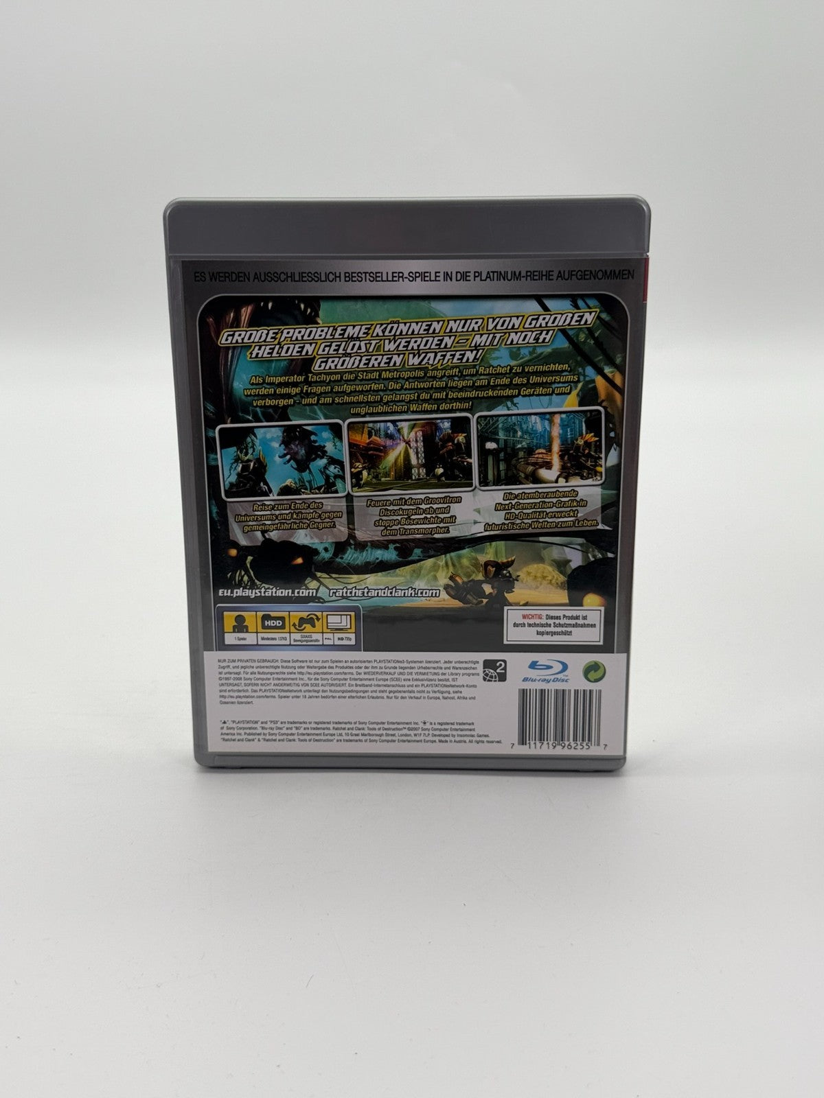 Ratchet & Clank Tools Of Destruction Sony Playstation 3 Very good condition CIB