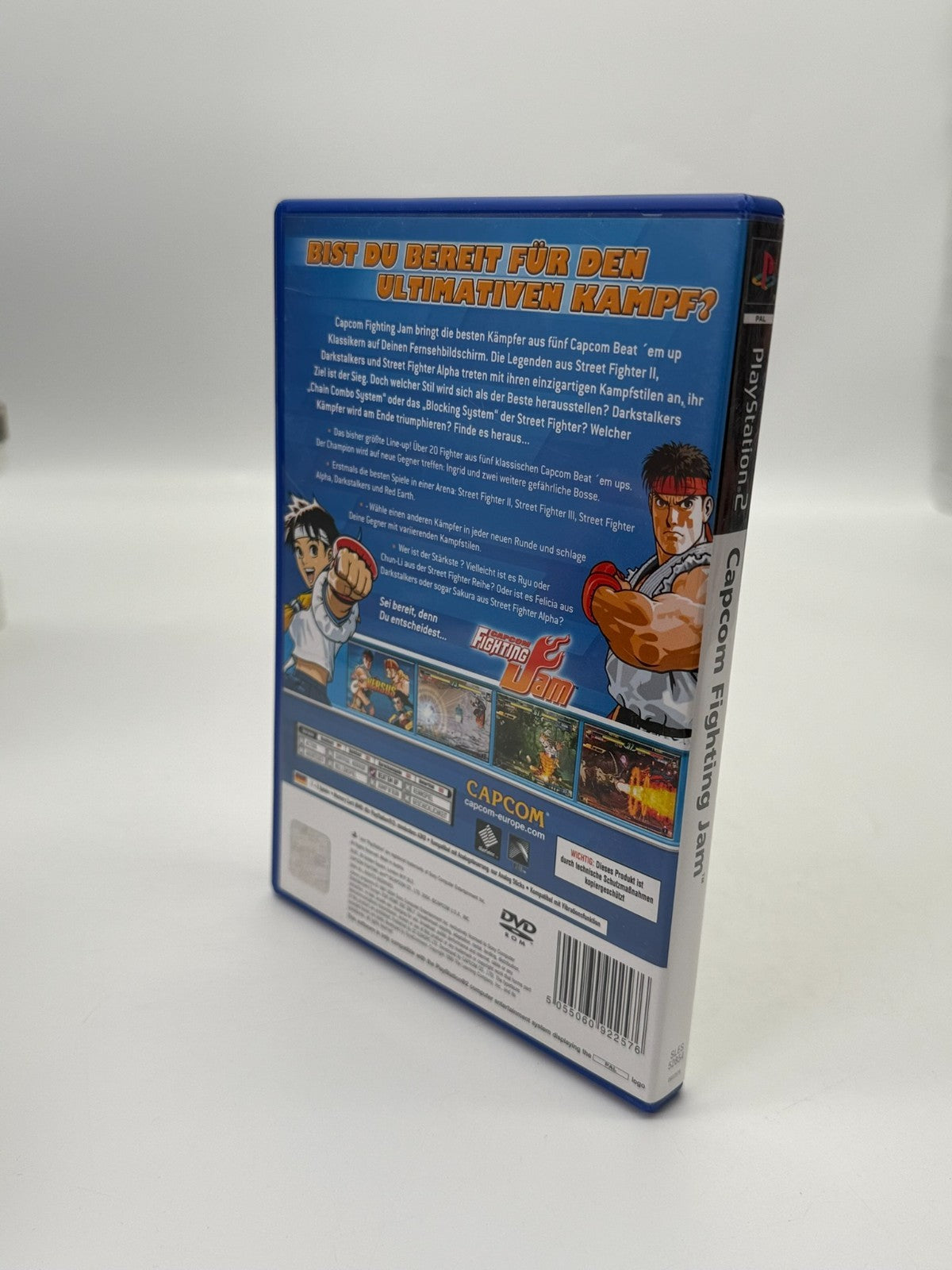 Capcom Fighting Jam Sony Playstation 2 Sehr guter Zustand CIB OVP