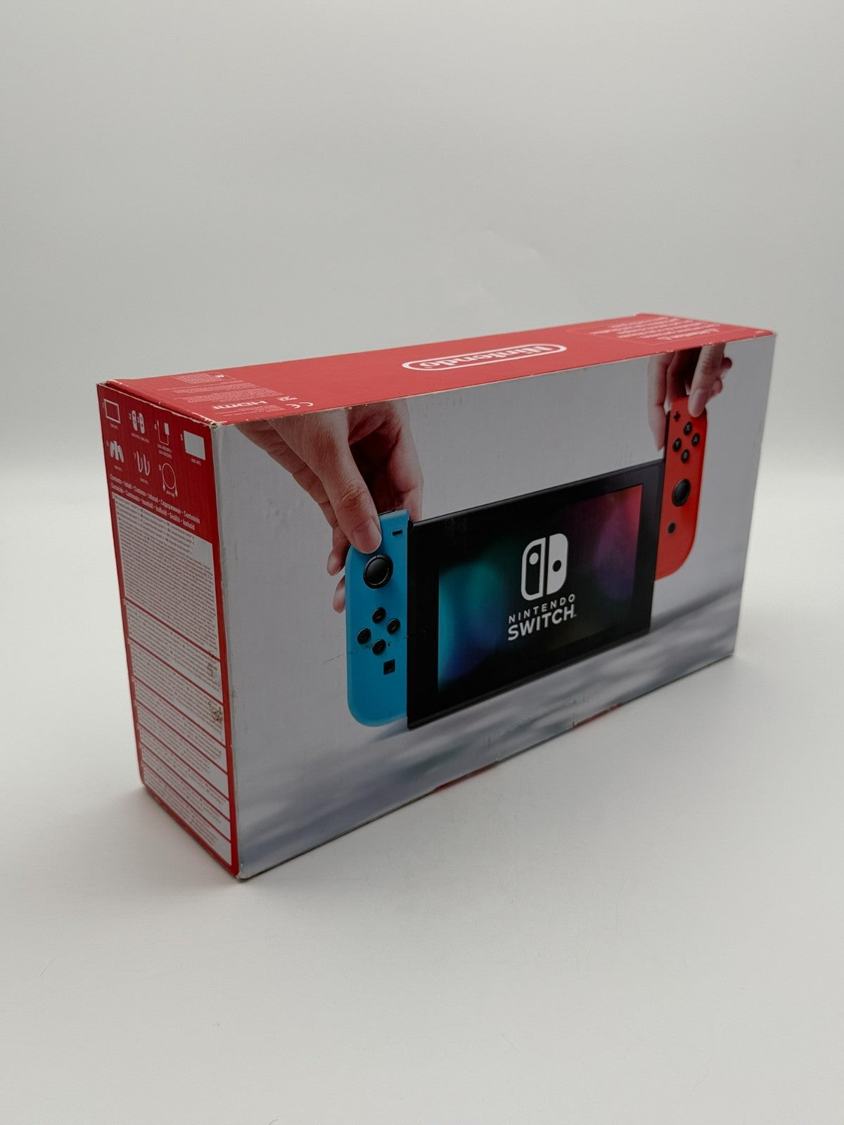 Nintendo Switch V1 Console Green Red Good Condition with Original Packaging