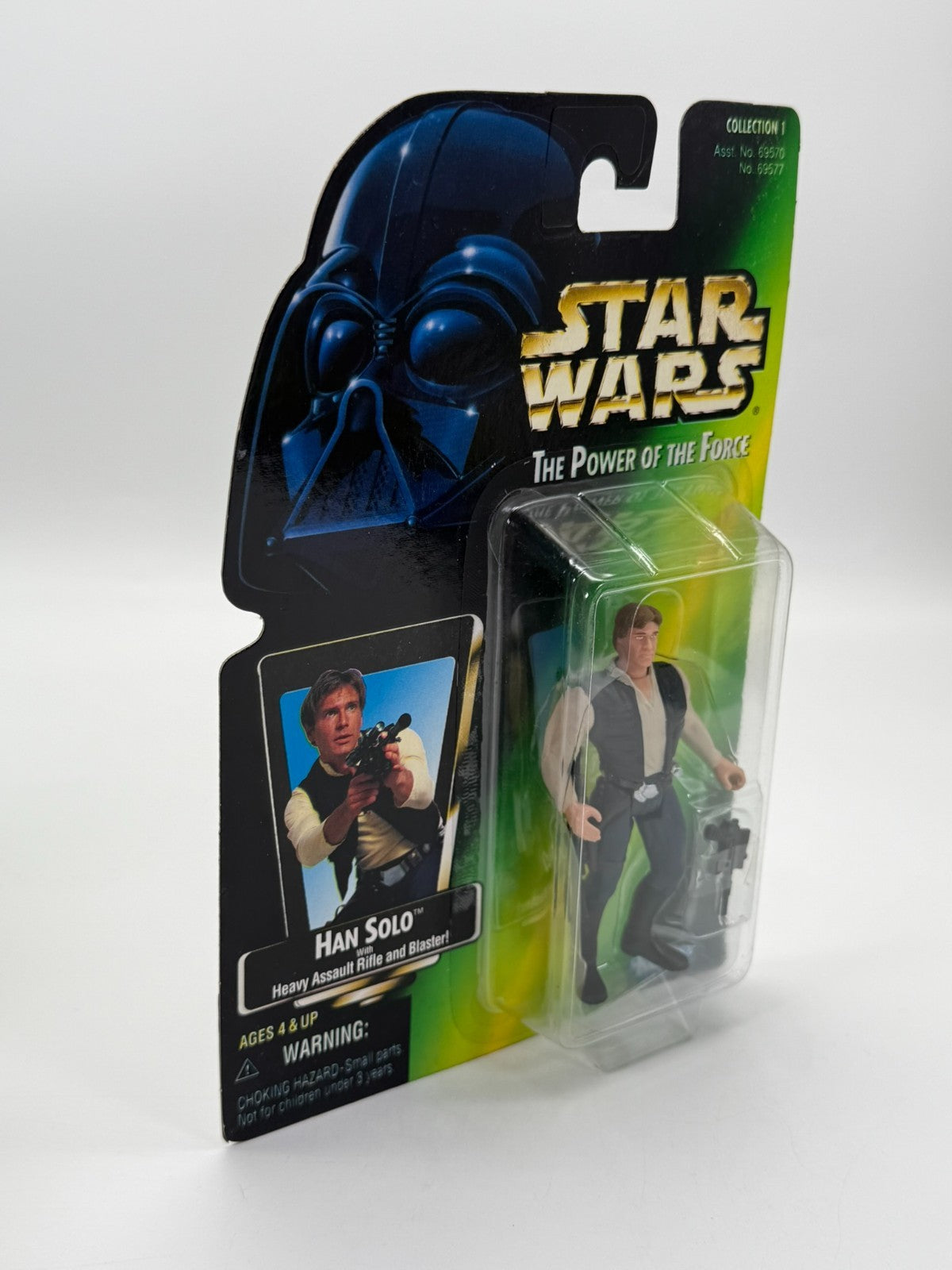 Han Solo + Fusil & Blaster Star Wars Figurine Hasbro Kenner Neuf Bon État 1997
