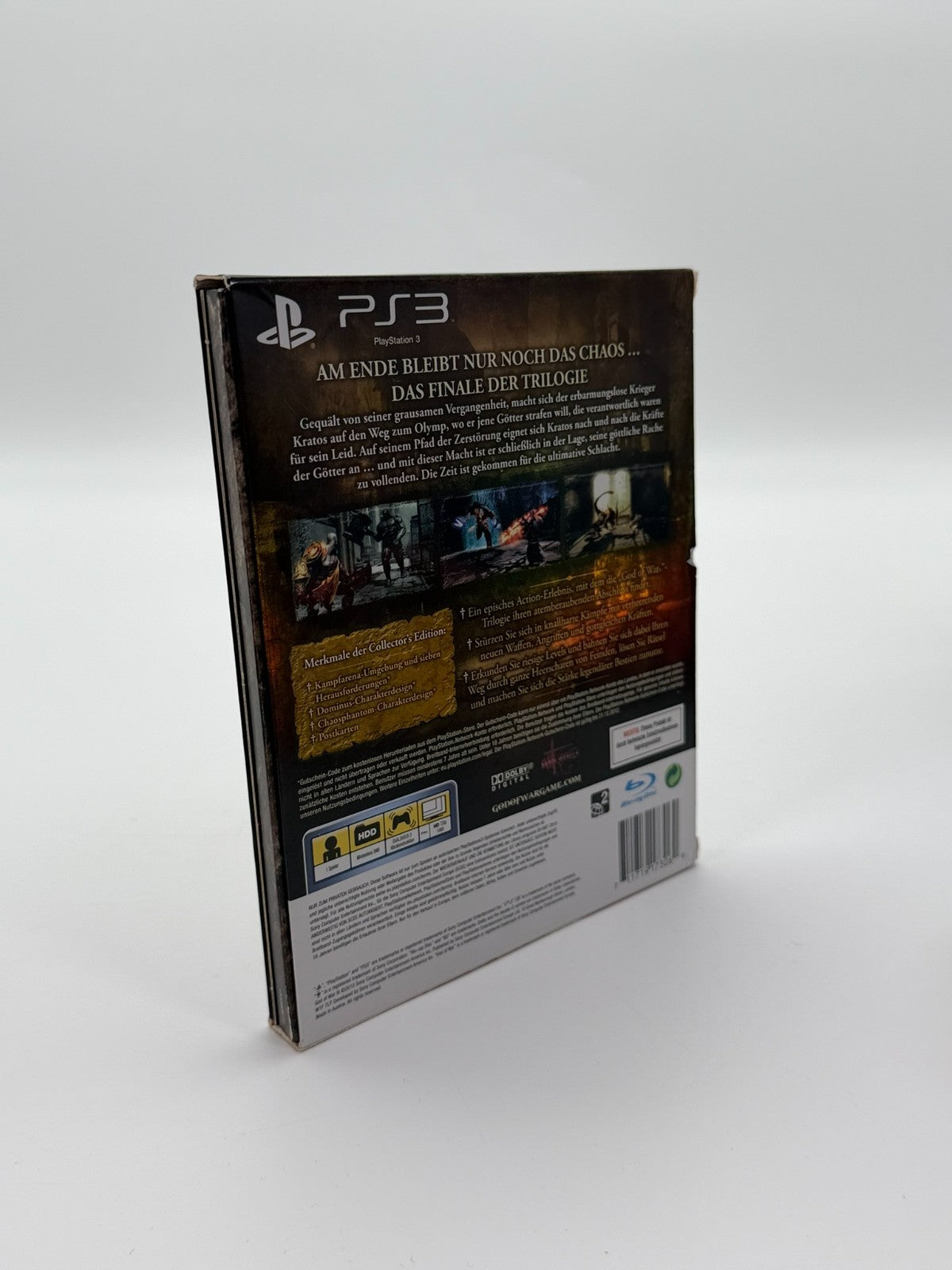 God Of War III Collector's Edition Sony PlayStation 3 Very Good Condition CIB OVP