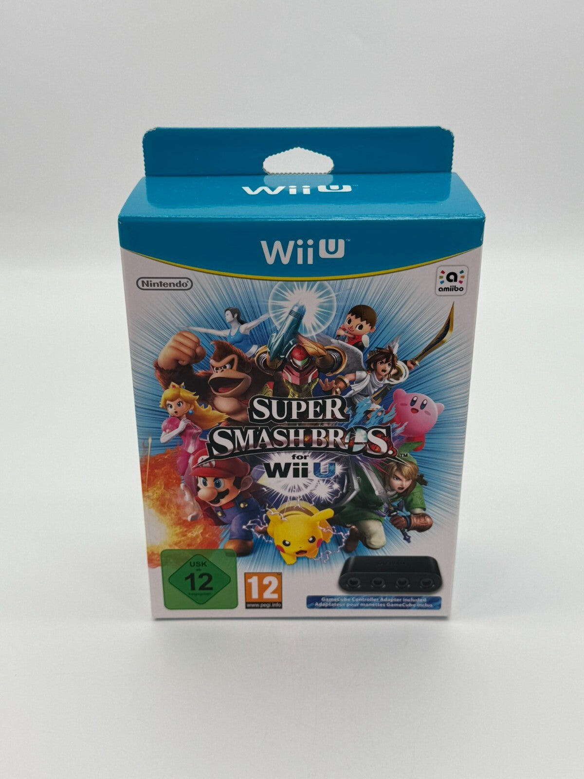 Super Smash Bros. for Nintendo Wii U + Adapt. GameCube. Neuf TOP