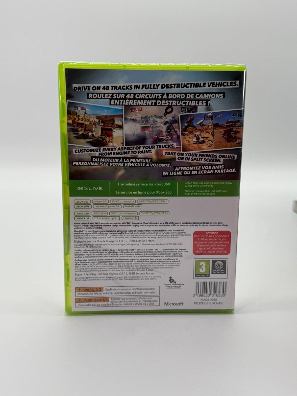 Truck Racer Microsoft Xbox 360 New Factory Sealed CIB NIB