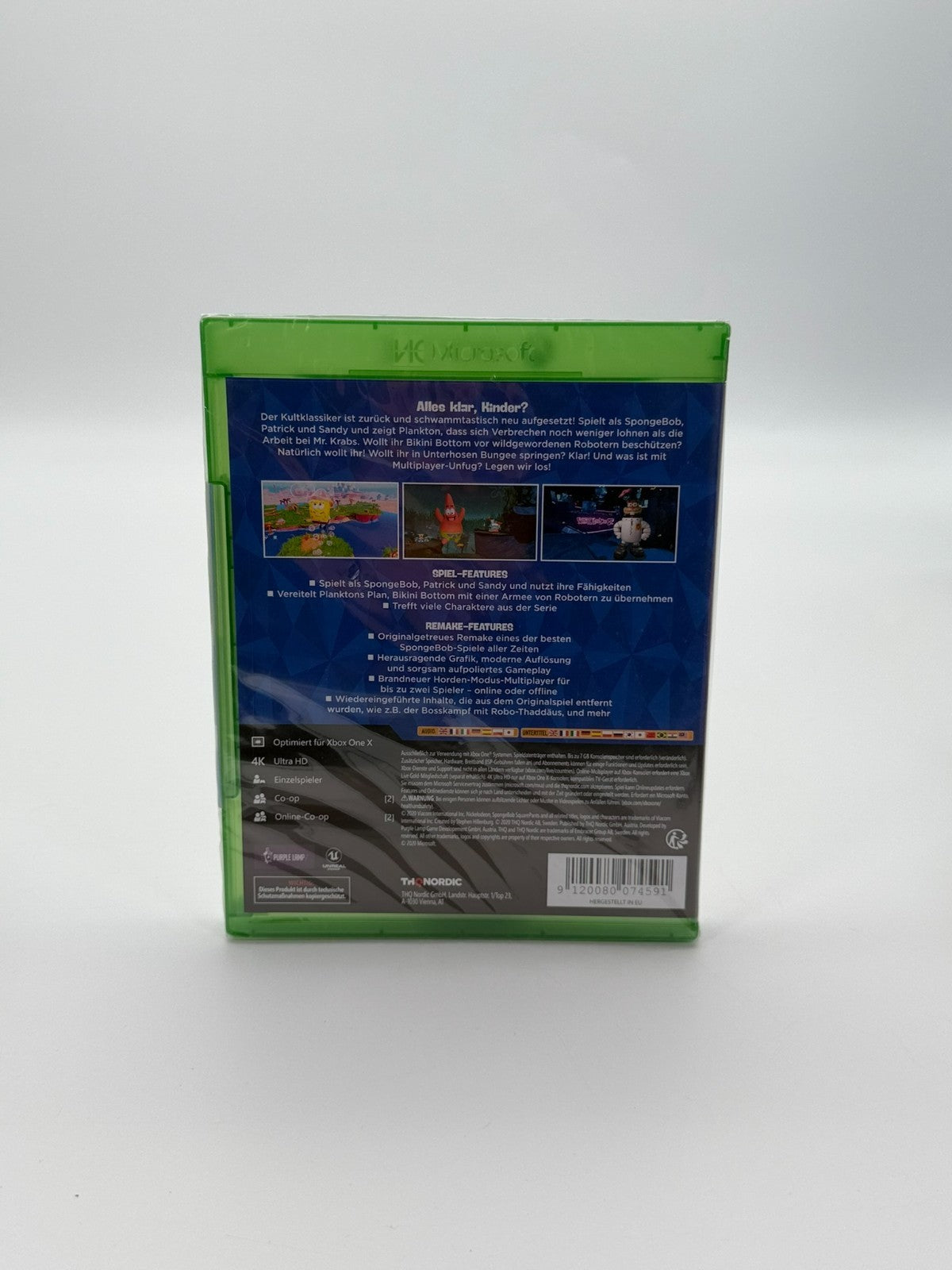 Spongebob Squarepants Battle For Bikini Bottom Rehydrated Microsoft XBox One Factory Sealed Neu