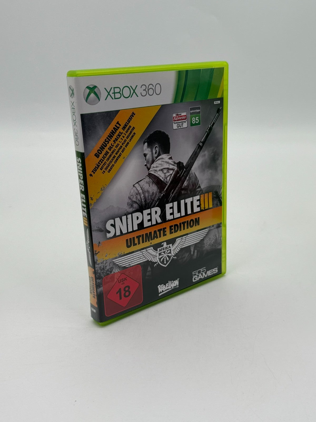 Sniper Elite III Ultimate Edition Microsoft XBox 360 guter Zustand CIB OVP