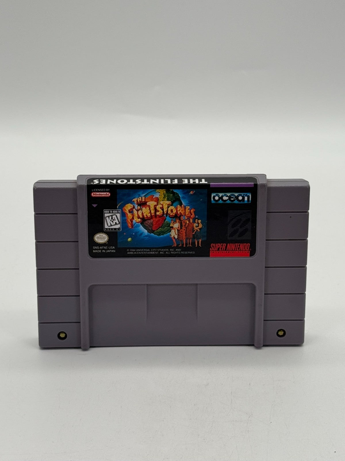The Flintstones Super Nintendo SNES NTSC-U/C good condition cartridge + case