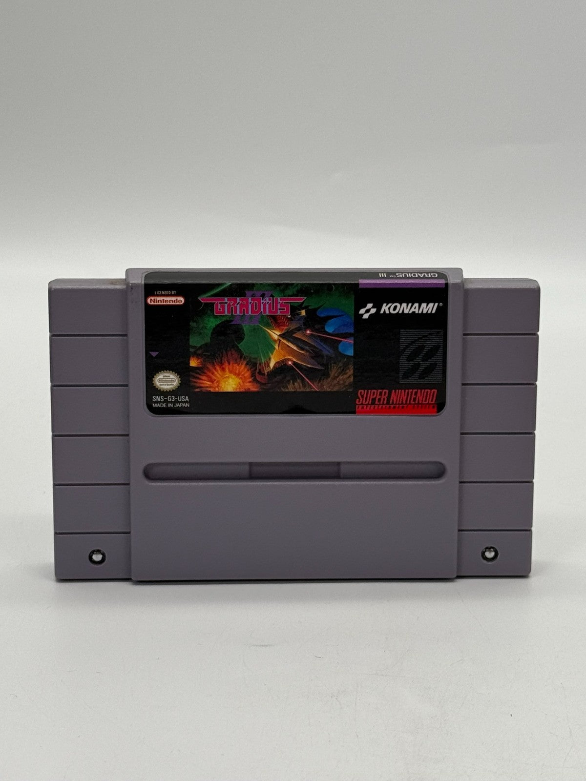 Gradius III Super Nintendo SNES NTSC-U/C Sehr guter Zustand Modul + Anleitung