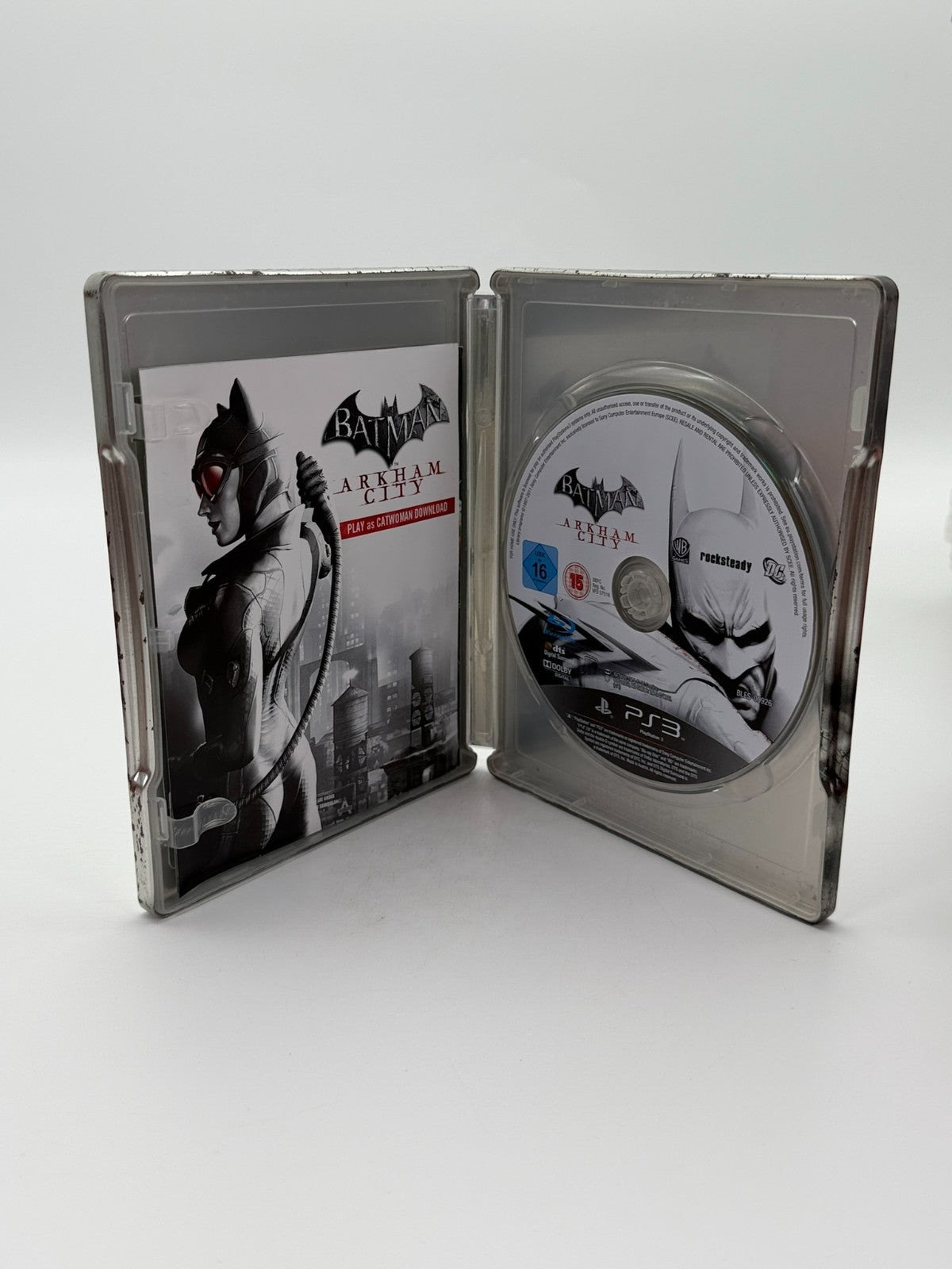 Batman Arkham City Steelbook Sony Playstation 3 guter Zustand CIB OVP