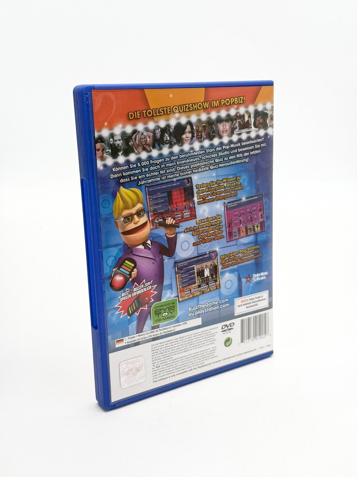 Buzz Das Pop Quiz Sony Playstation 2 Sehr guter Zustand CIB OVP