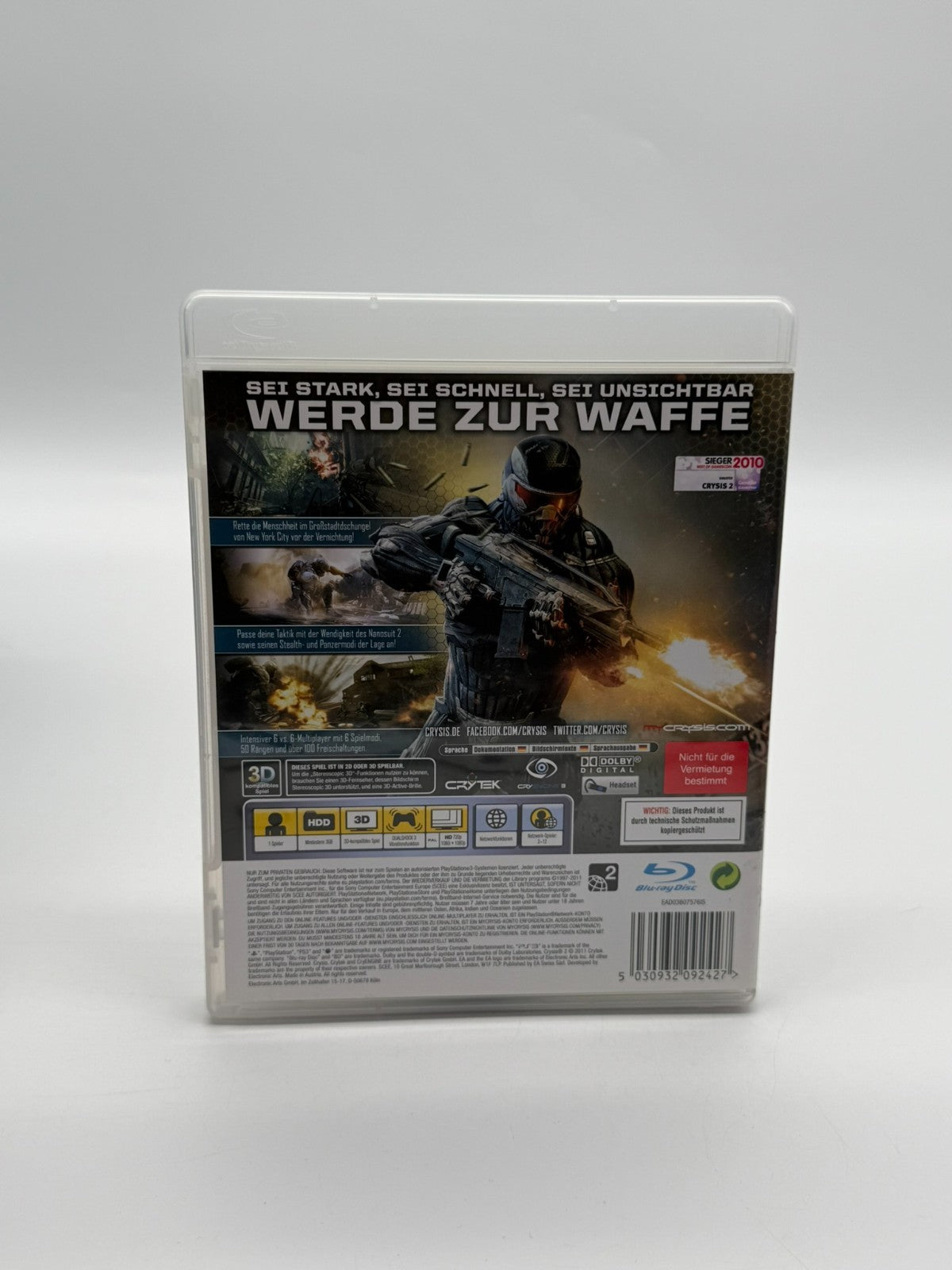 Crysis 2 Sony Playstation 3 Très bon état CIB OVP