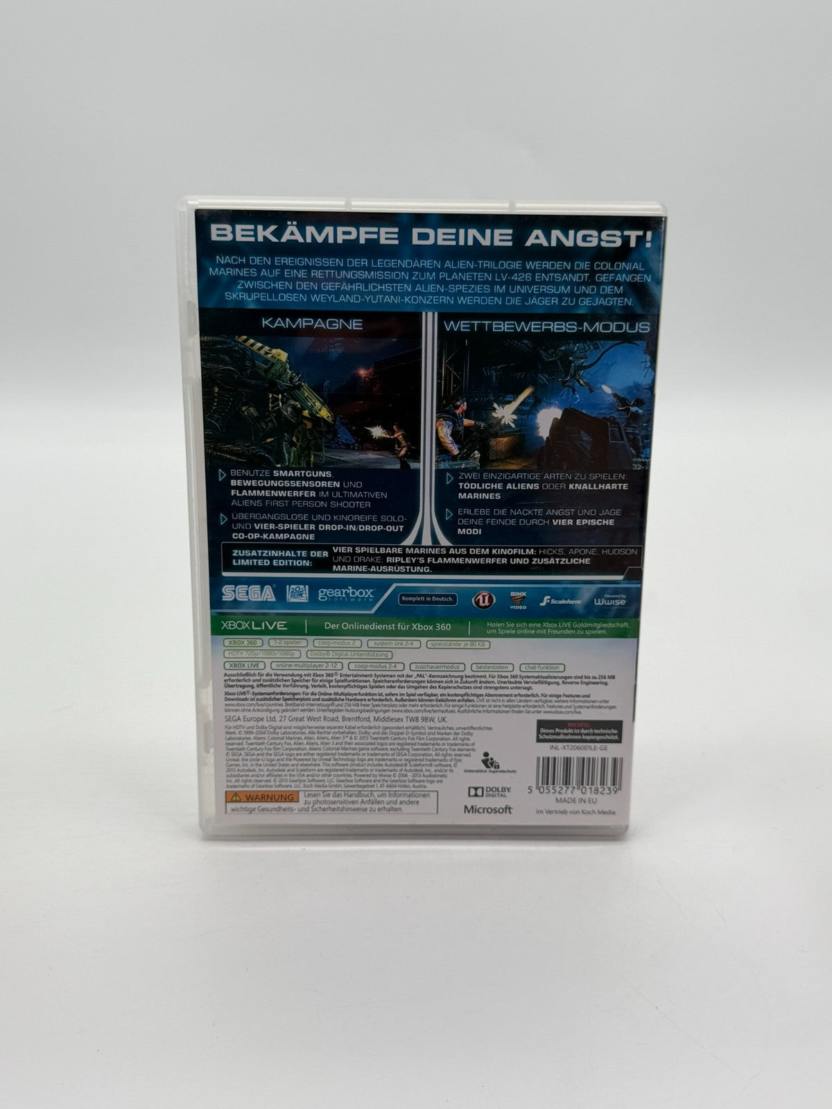 Aliens Colonial Marines Microsoft Xbox 360 Good Condition CIB OVP