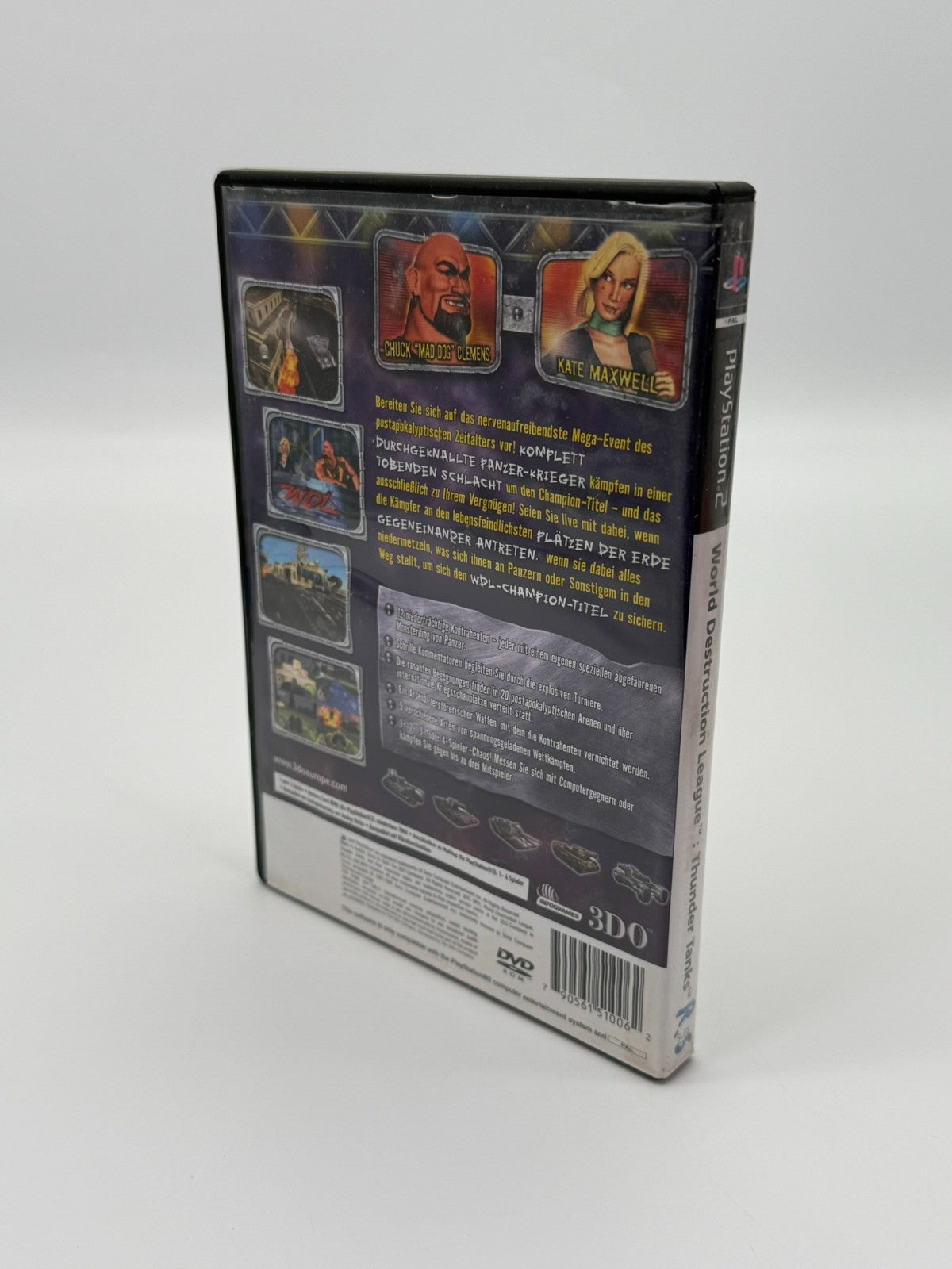 World Destruction League Thunder Tanks Sony Playstation 2 bon état CIB OVP