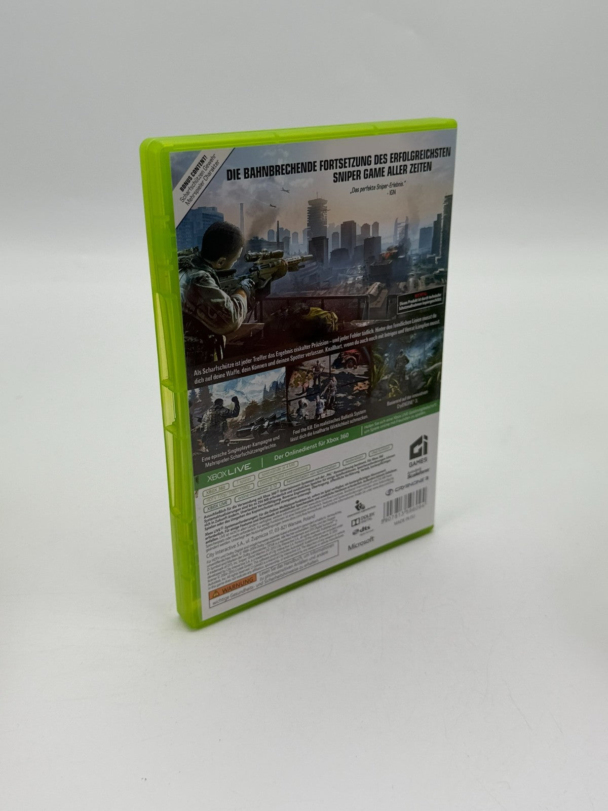 Sniper Ghost Warrior 2 Microsoft Xbox 360 Good Condition CIB OVP