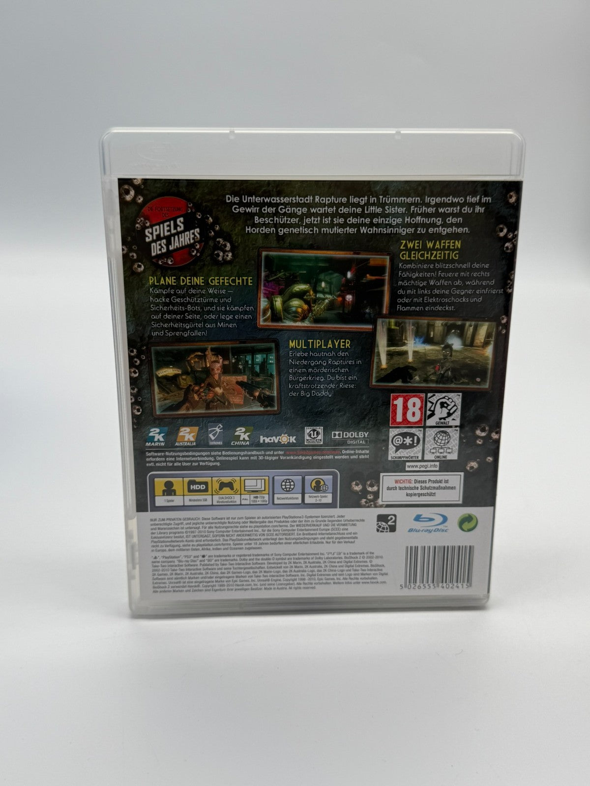 Bioshock 2 Sony Playstation 3 Sehr guter Zustand CIB OVP