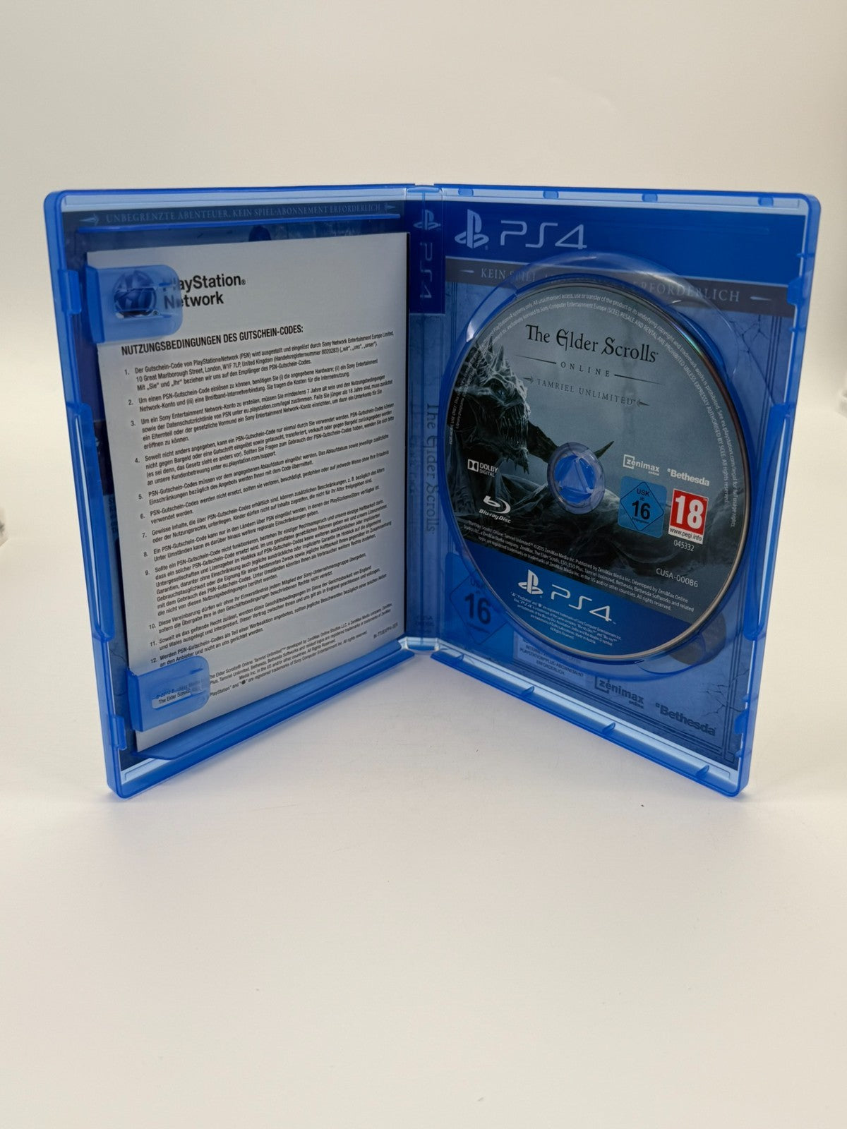 The Elder Scrolls Online Tamriel Unlimited Sony Playstation 4 Neuwertig CIB OVP