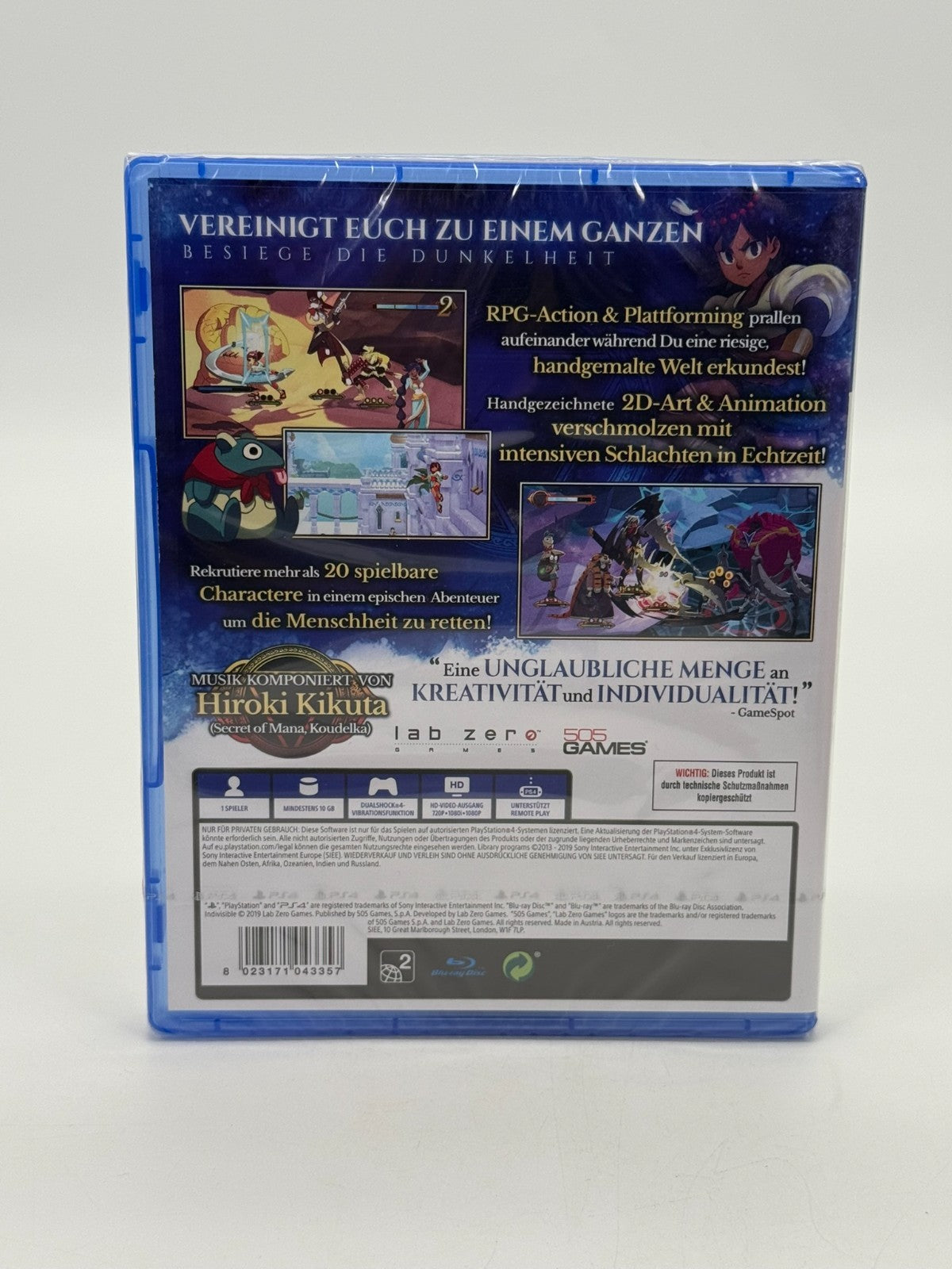 Indivisible Sony Playstation 4 Factory Sealed OVP CIB Neu