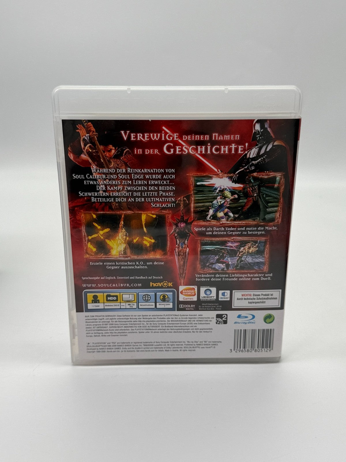 Soulcalibur IV Sony Playstation 3 Très bon état CIB OVP