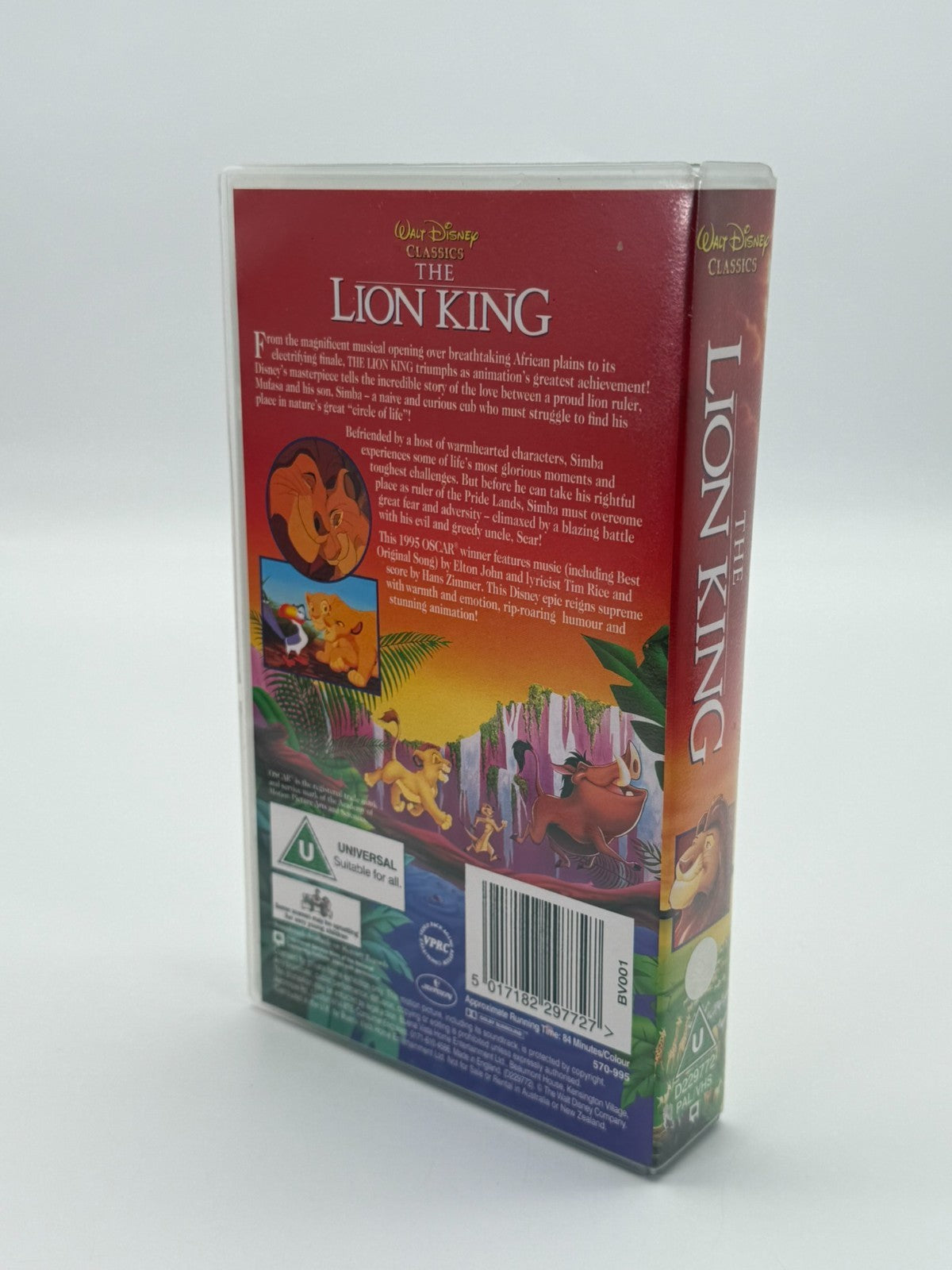 Le Roi Lion VHS Très bon état Boîtier d'origine
