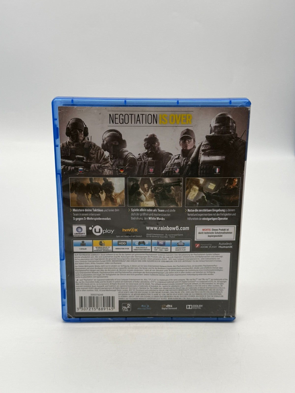 Tom Clancy's Rainbow Six Siege Sony PlayStation 4 Bon état Boîte d'origine