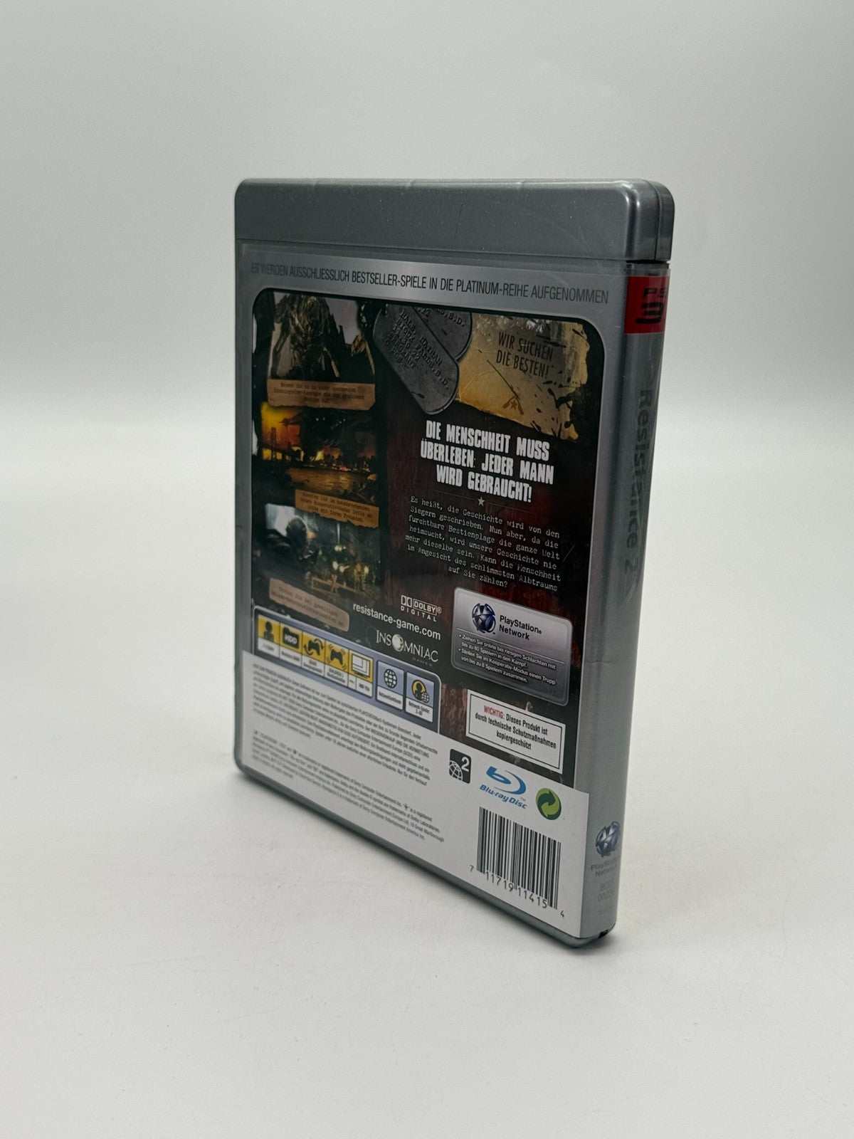 Resistance 2 Platine Sony PlayStation 3 Très bon état CIB OVP