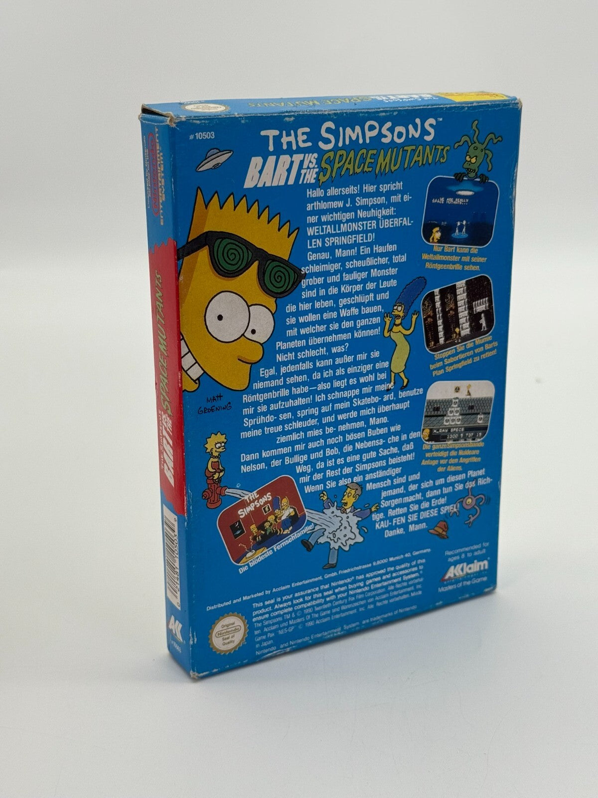 The Simpsons: Bart vs. The Space Mutants Nintendo NES Good - Very Good CIB OVP