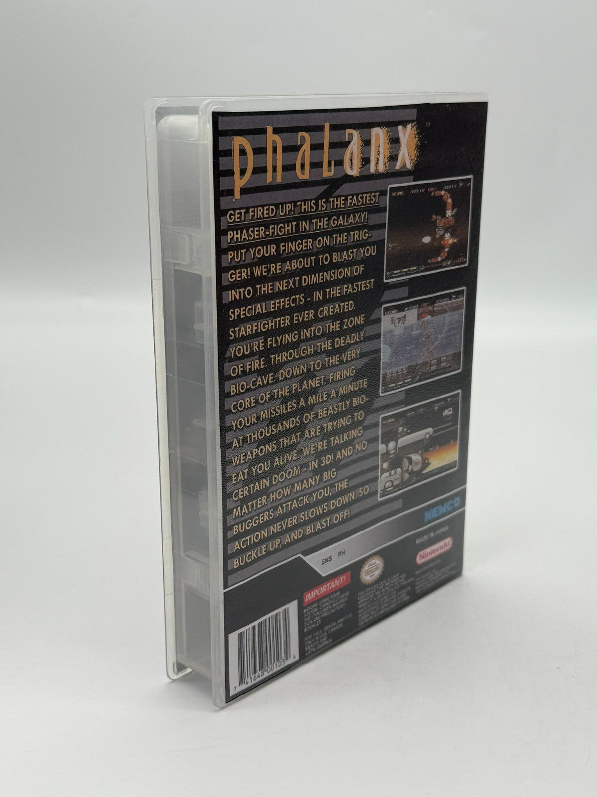 Phalanx Super Nintendo SNES NTSC-U/C bon état Cartouche + manuel