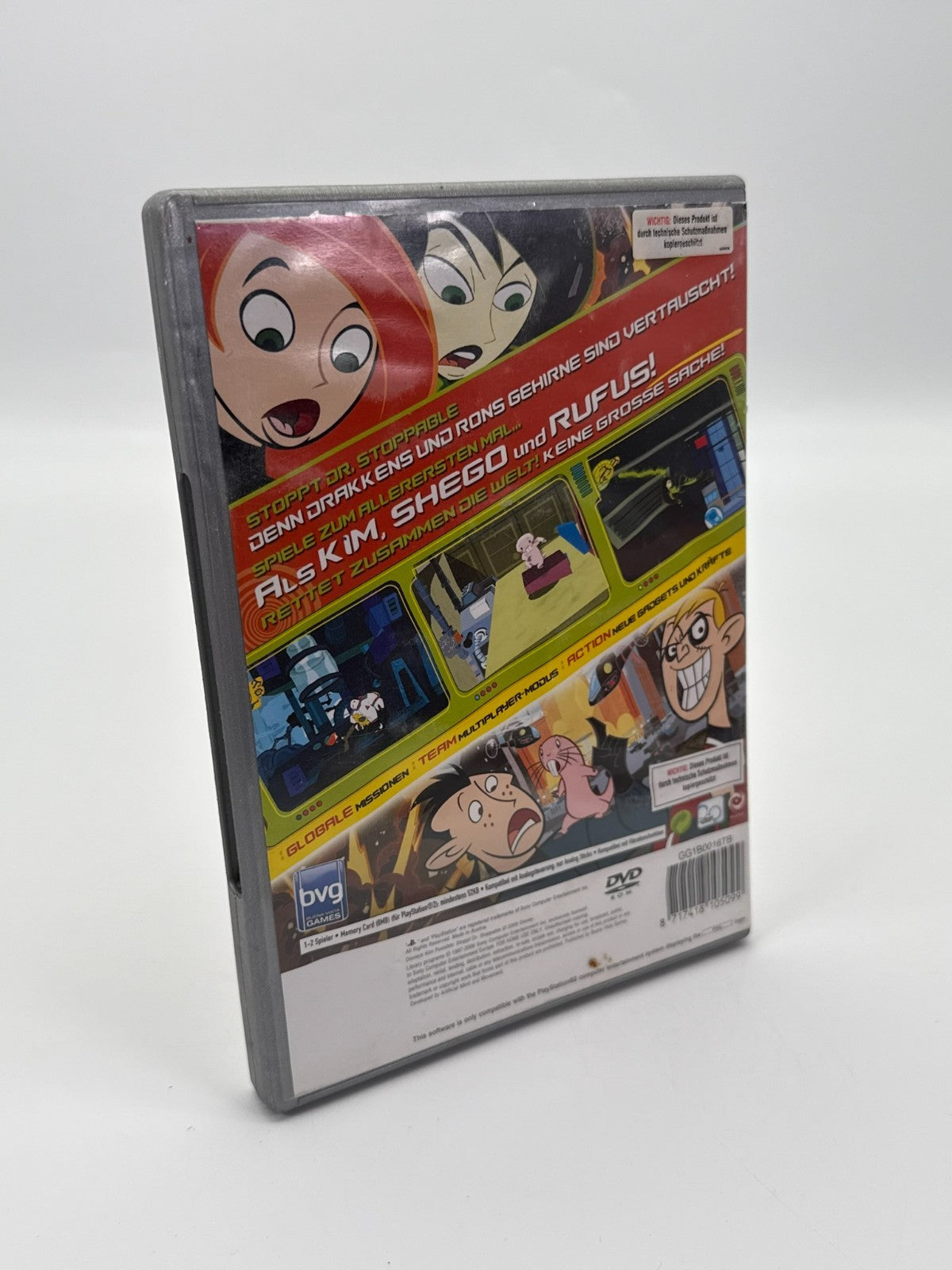 Kim Possible Stoppt Dr. Stoppable Sony Playstation 2 guter Zustand CIB OVP