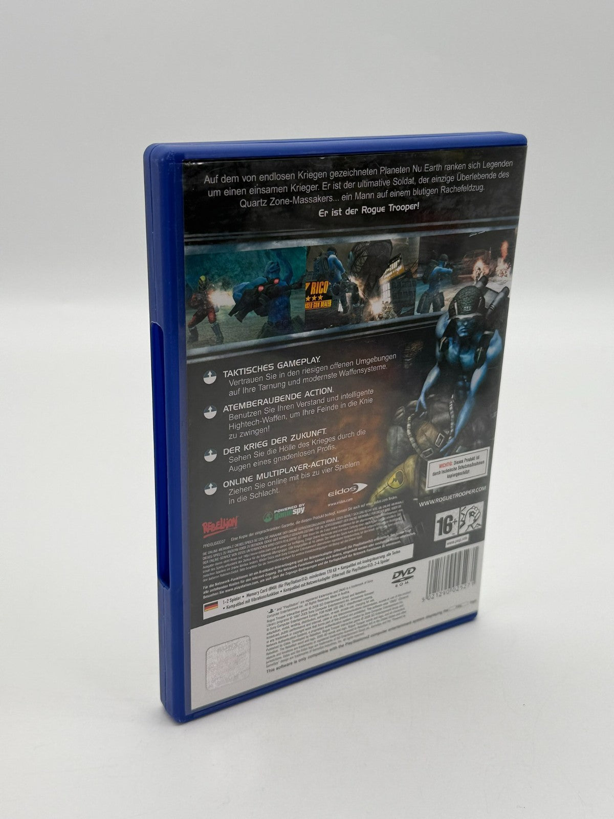 Rogue Trooper Sony Playstation 2 bon état complet en boîte