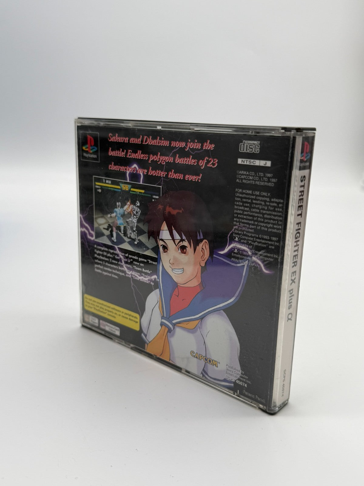 Street Fighter EX plus Alpha Sony Playstation 1 NTSC-J bon état CIB OVP