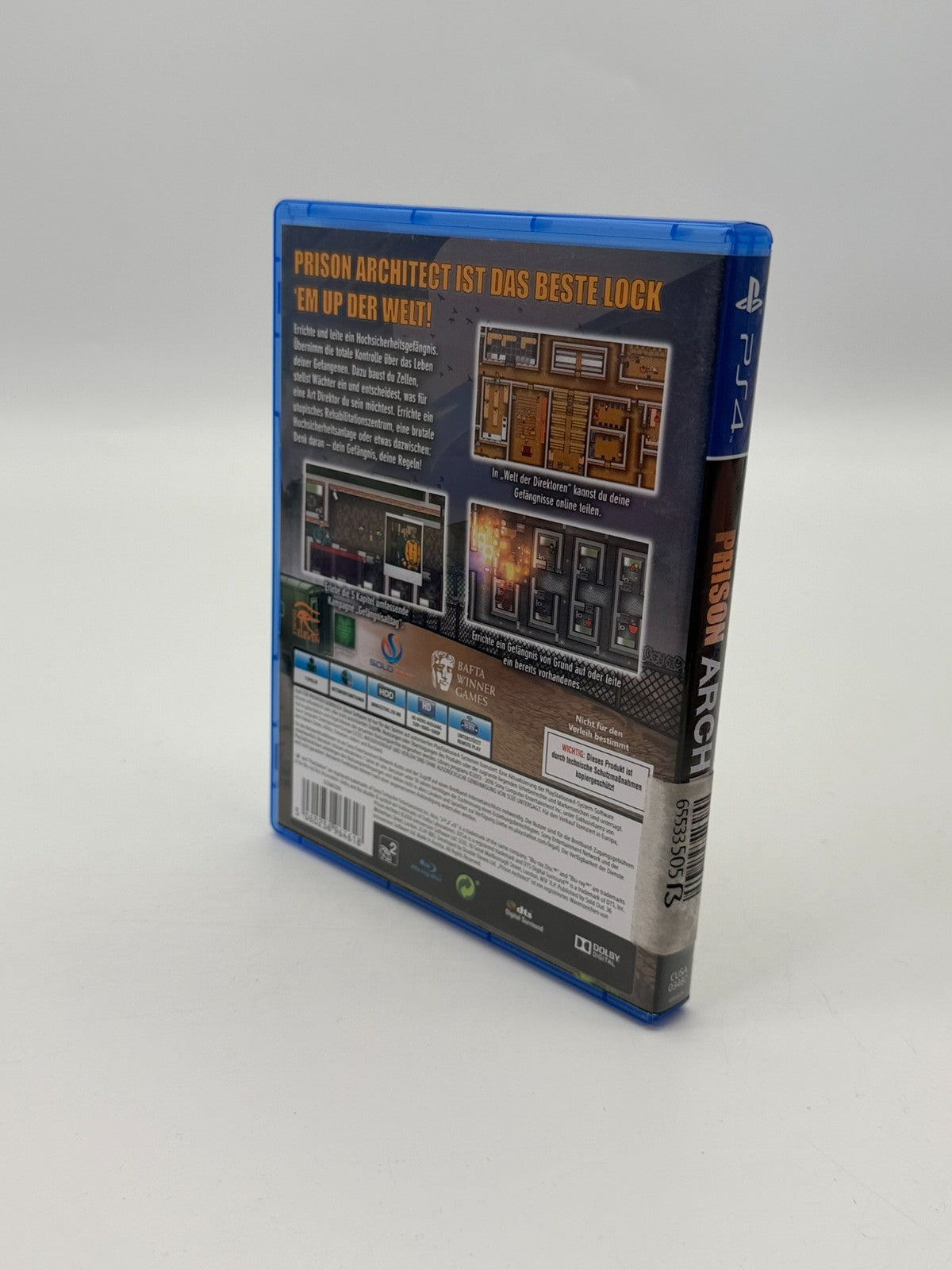 Prison Architect Sony PlayStation 4 Très bon état Emballage d'origine