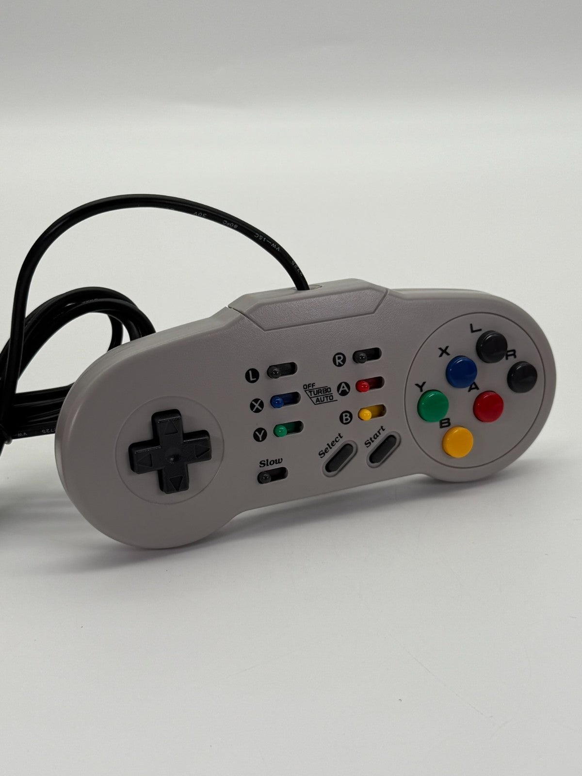 Manette de contrôle Pro Player lente/turbo/auto SN6 pour Super Nintendo, bon état, emballage d'origine