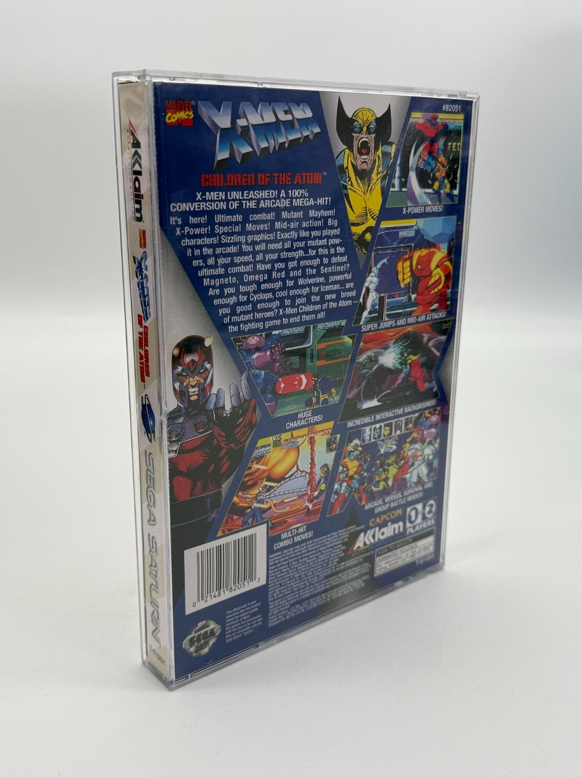 X-Men Children Of The Atom Sega Saturn NTSC-U/C guter Zustand CIB OVP Long Box