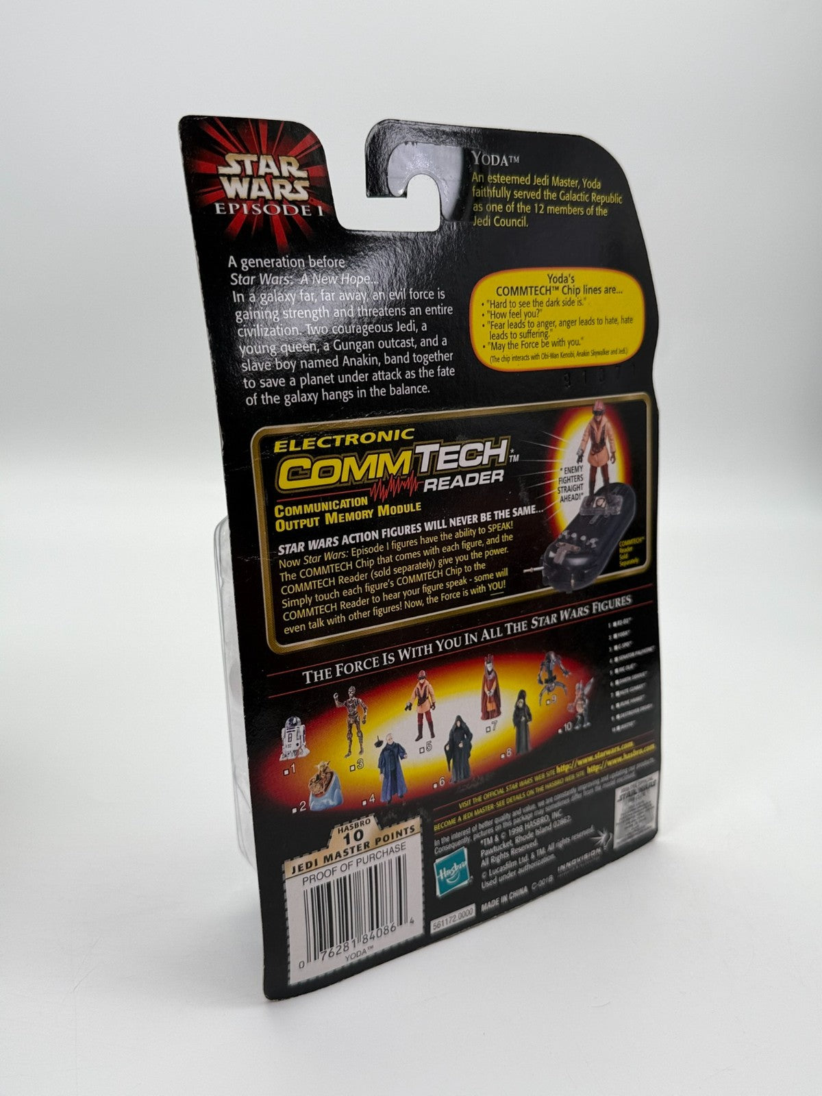Star Wars Episode 1 Yoda With Jedi Council Chair New Unopened Comm Tech Chip
