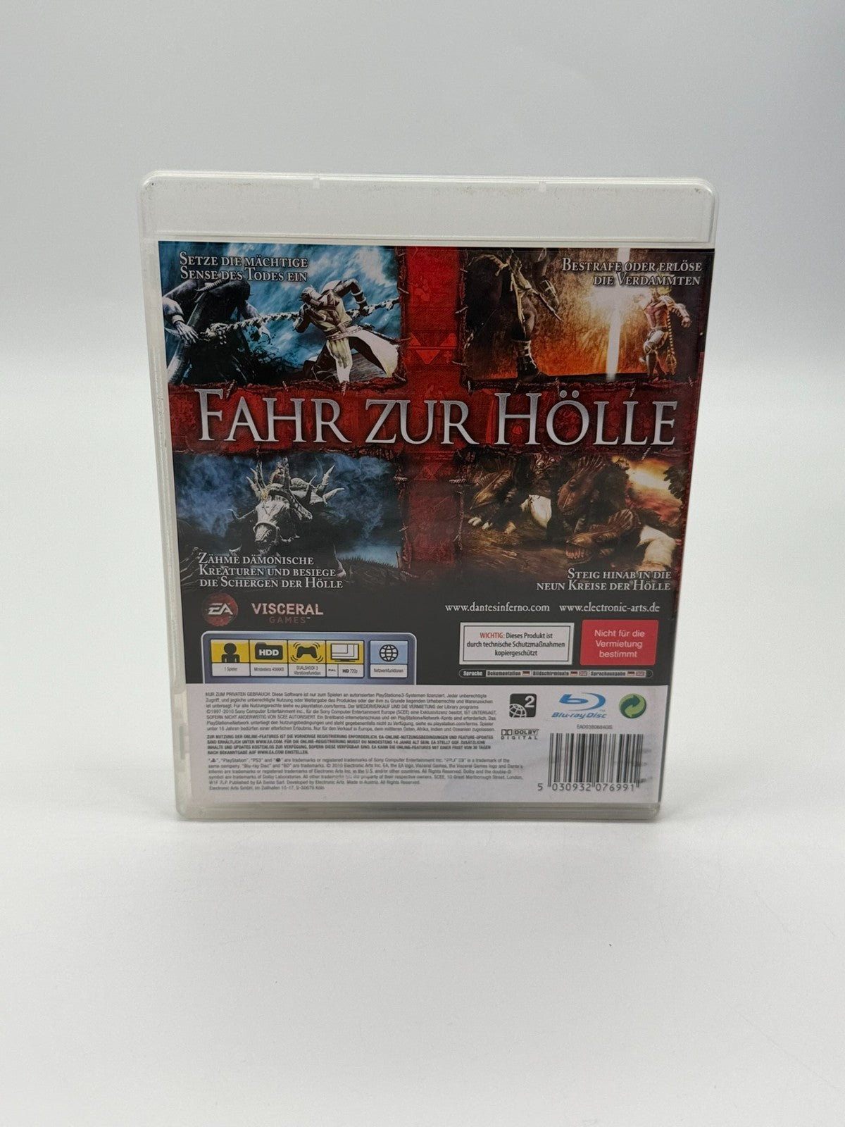 Dante's Inferno Sony Playstation 3 Very Good Condition CIB OVP