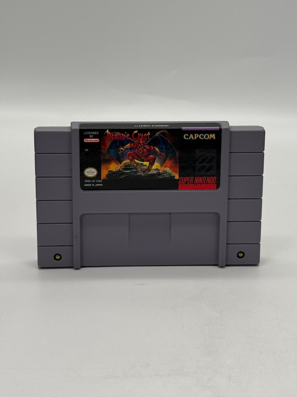 Demons Crest Super Nintendo SNES NTSC-U/C guter Zustand Anleitung + Modul