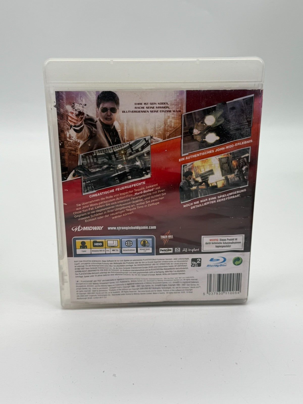 John Woo Presents Stranglehold Sony Playstation 3 guter Zustand CIB OVP