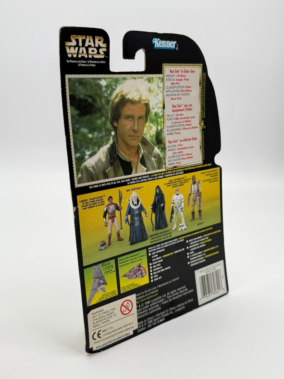 Figurine Star Wars Han Solo Hasbro Kenner Neuf Bon État Boîte 1997