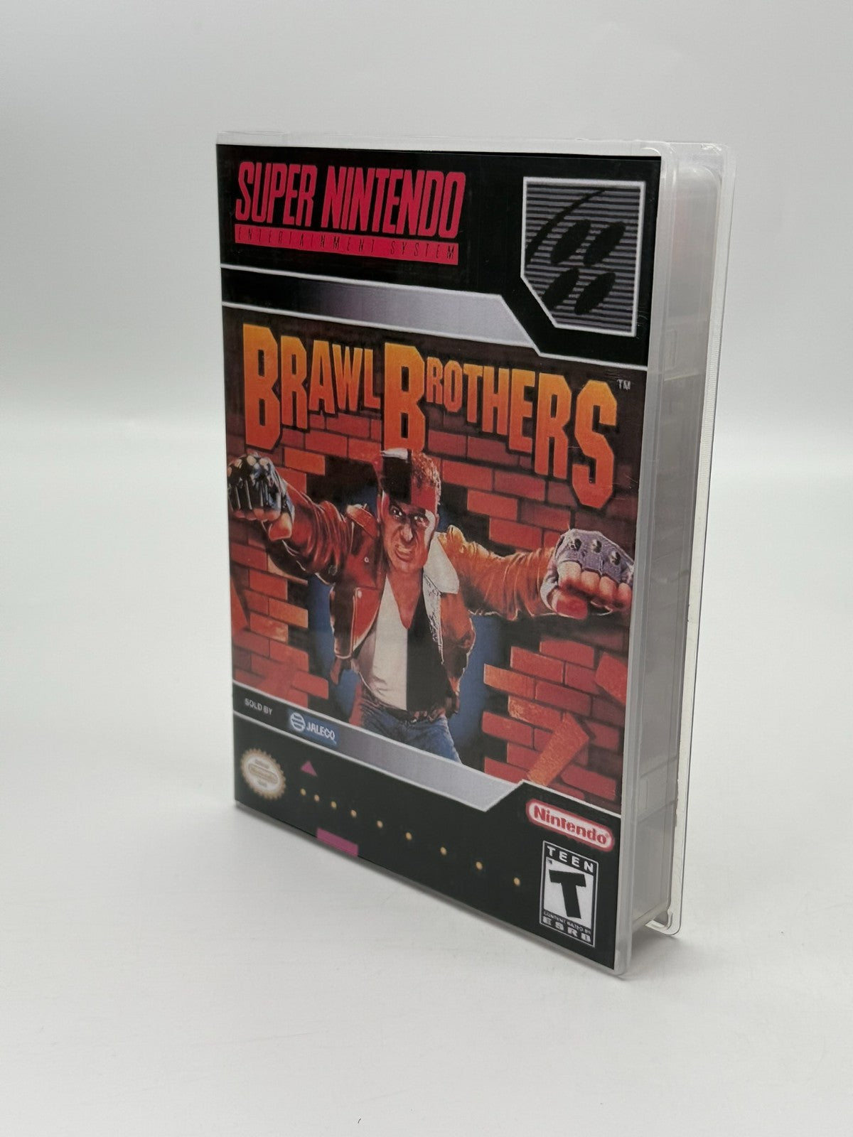 Brawl Brothers Super Nintendo SNES NTSC-U/C bon - Très bon Cartouche + Manuel