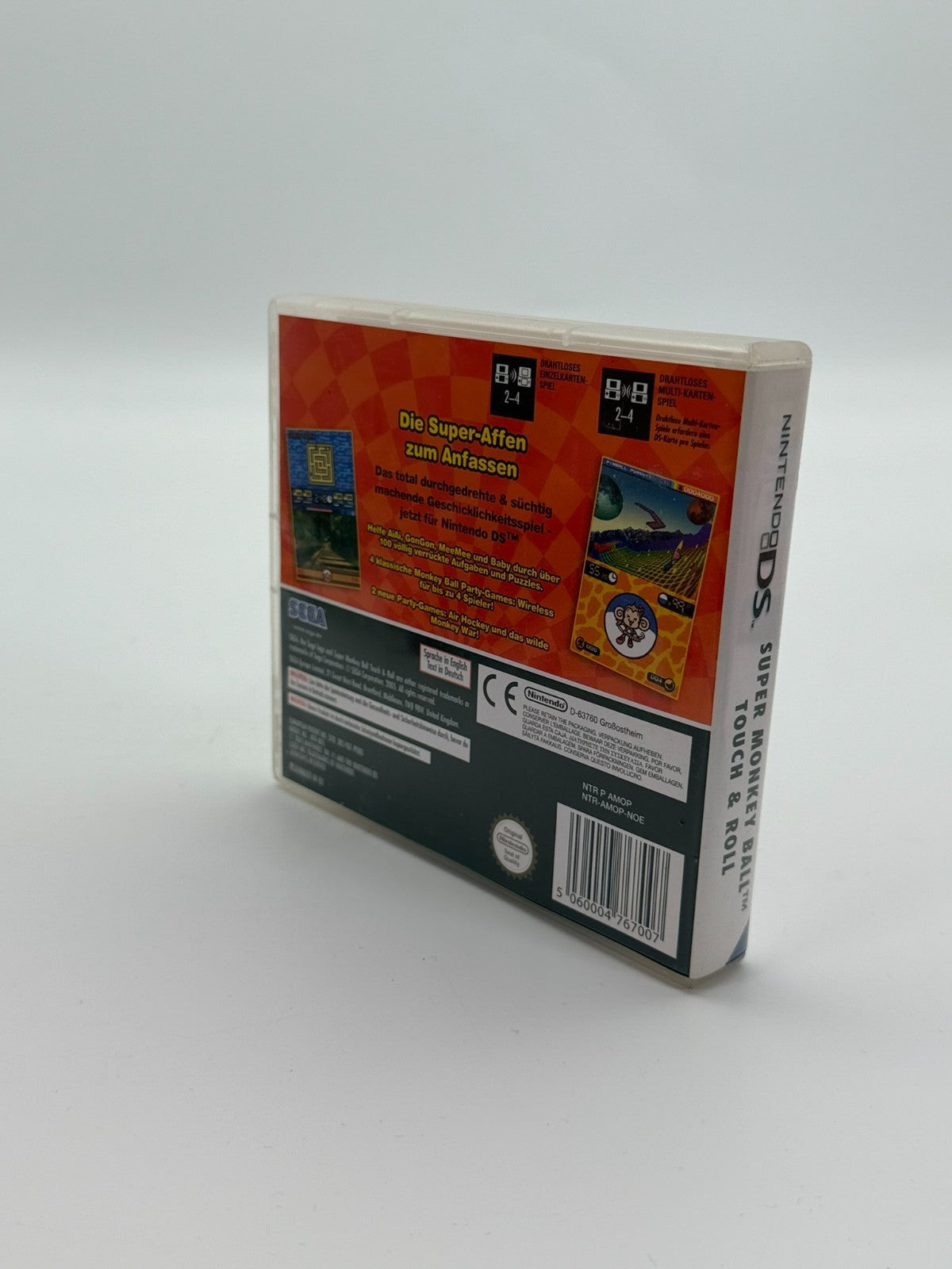 Super Monkey Ball Touch & Roll Nintendo DS guter Zustand CIB OVP