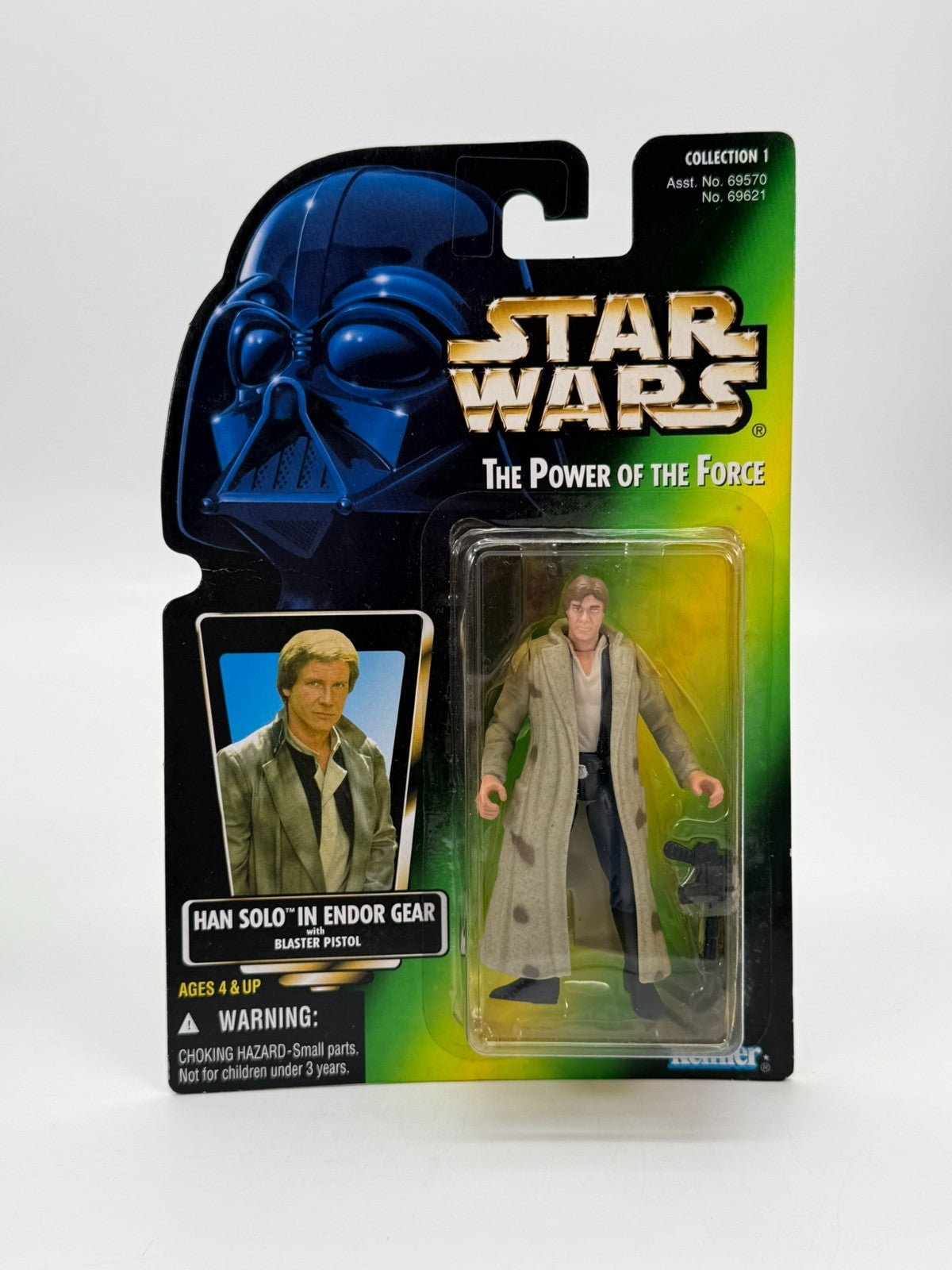 Figurine Star Wars Han Solo tenue Endor Hasbro Kenner Neuf Bon état Emballage d'origine 1997