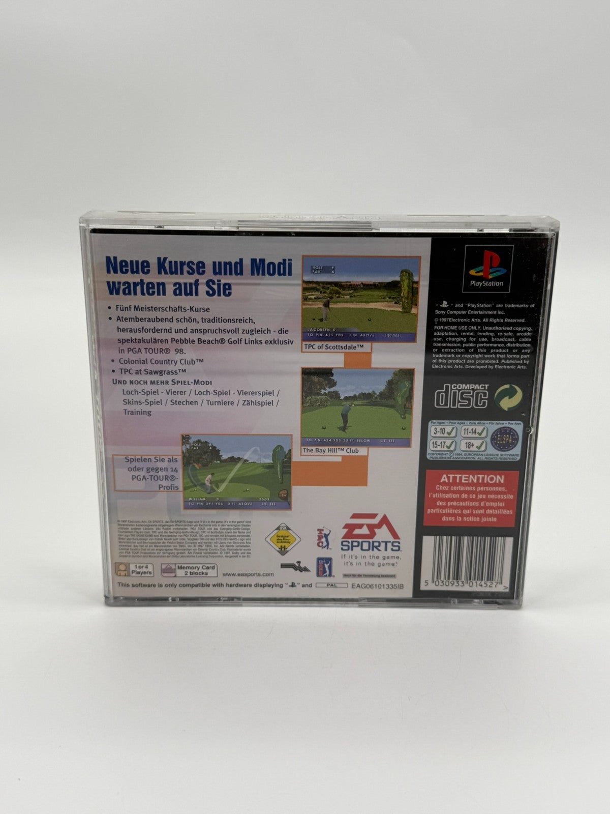 PGA Tour 98 Sony Playstation 1 guter Zustand CIB OVP
