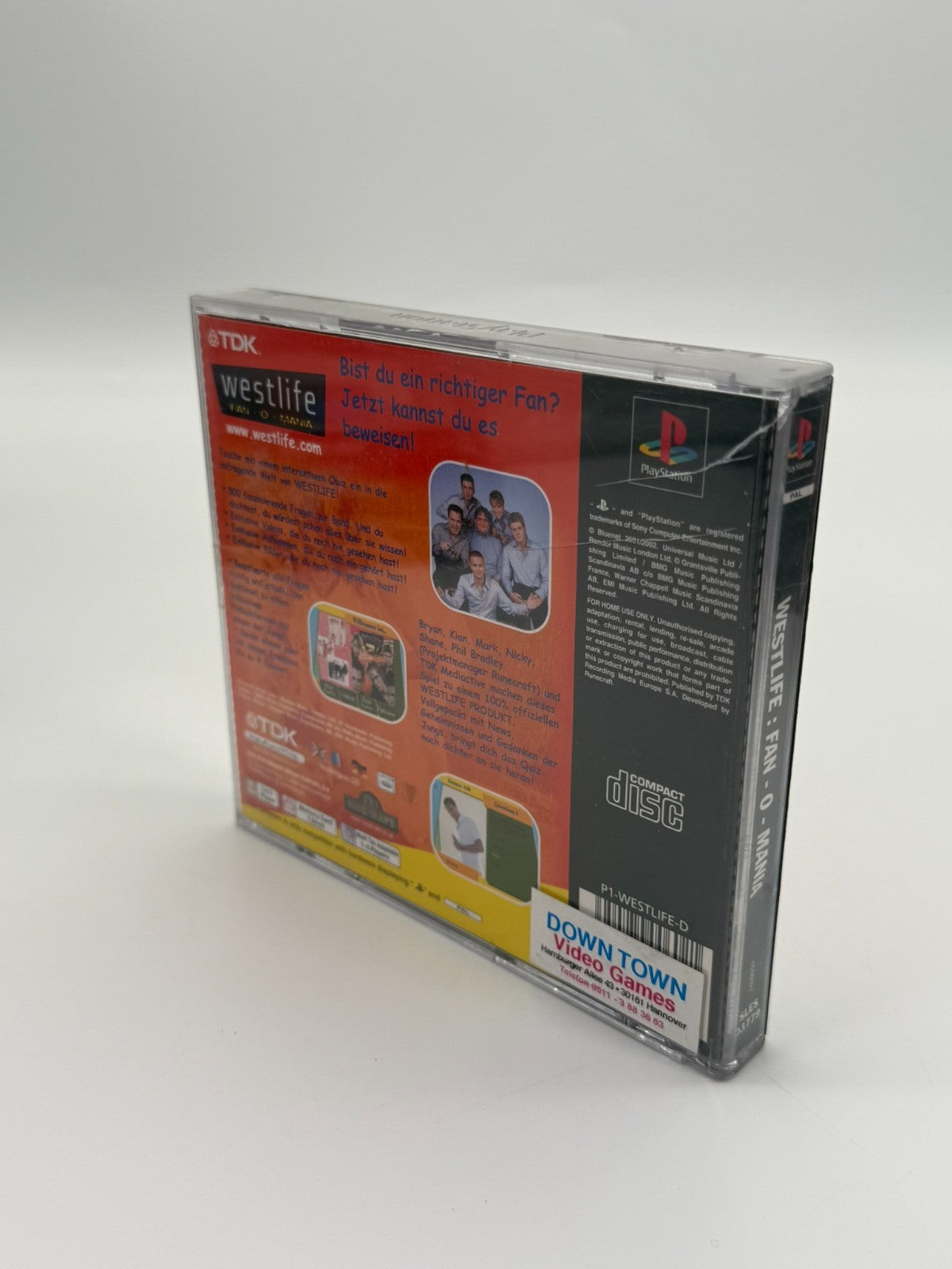 Westlife Fan-O-Mania Sony Playstation 1 Good Condition CIB OVP