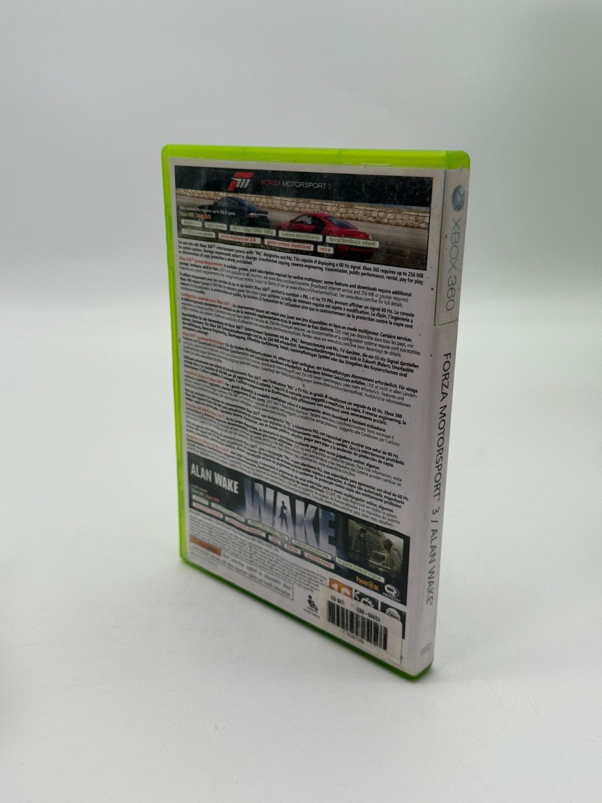 Forza Motorsport 3 & Alan Wake (ohne Code) Microsoft XBox 360 guter Zustand OVP