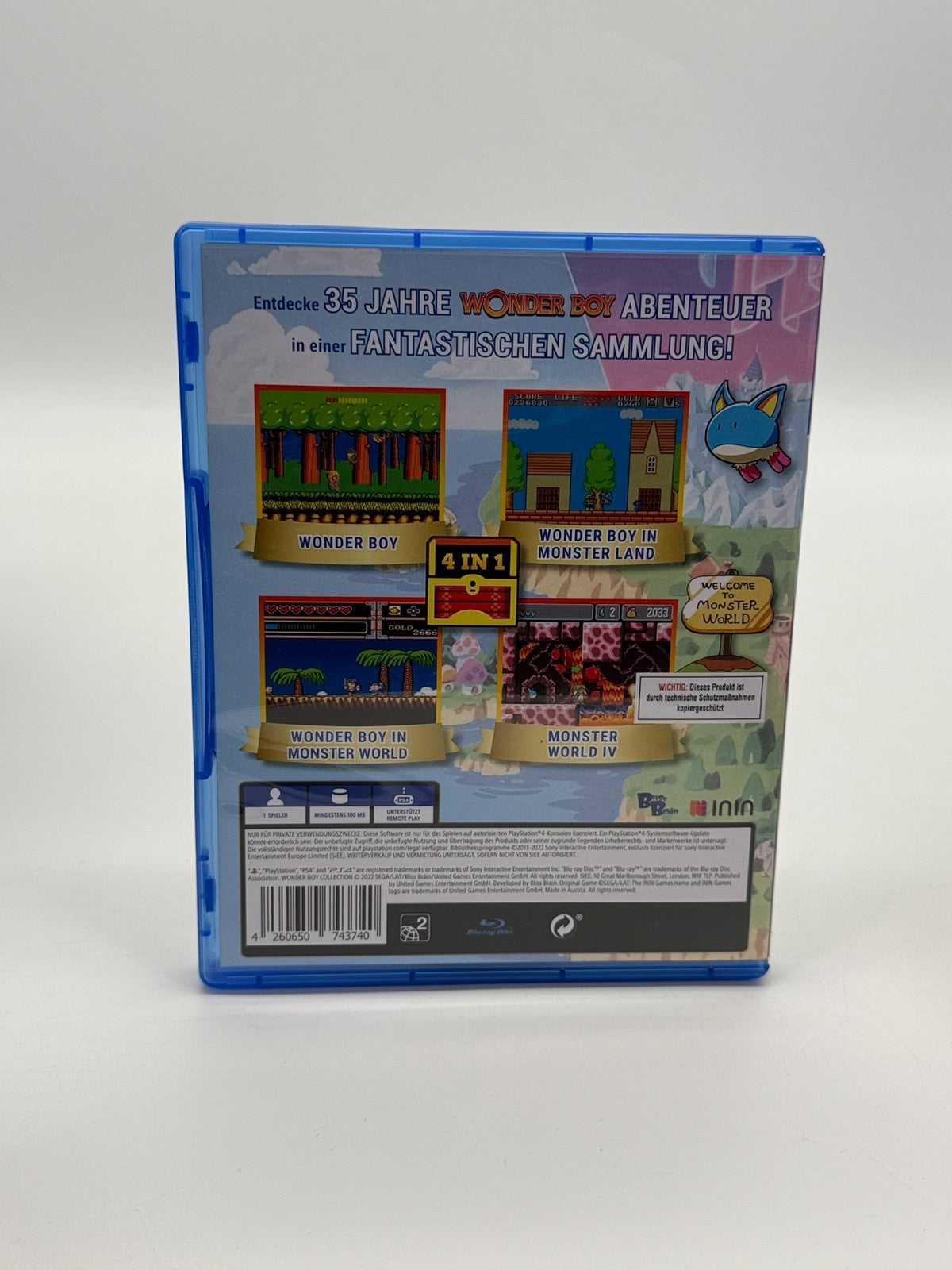 Wonder Boy Collection Sony Playstation 4 Neuwertiger Zustand CIB OVP