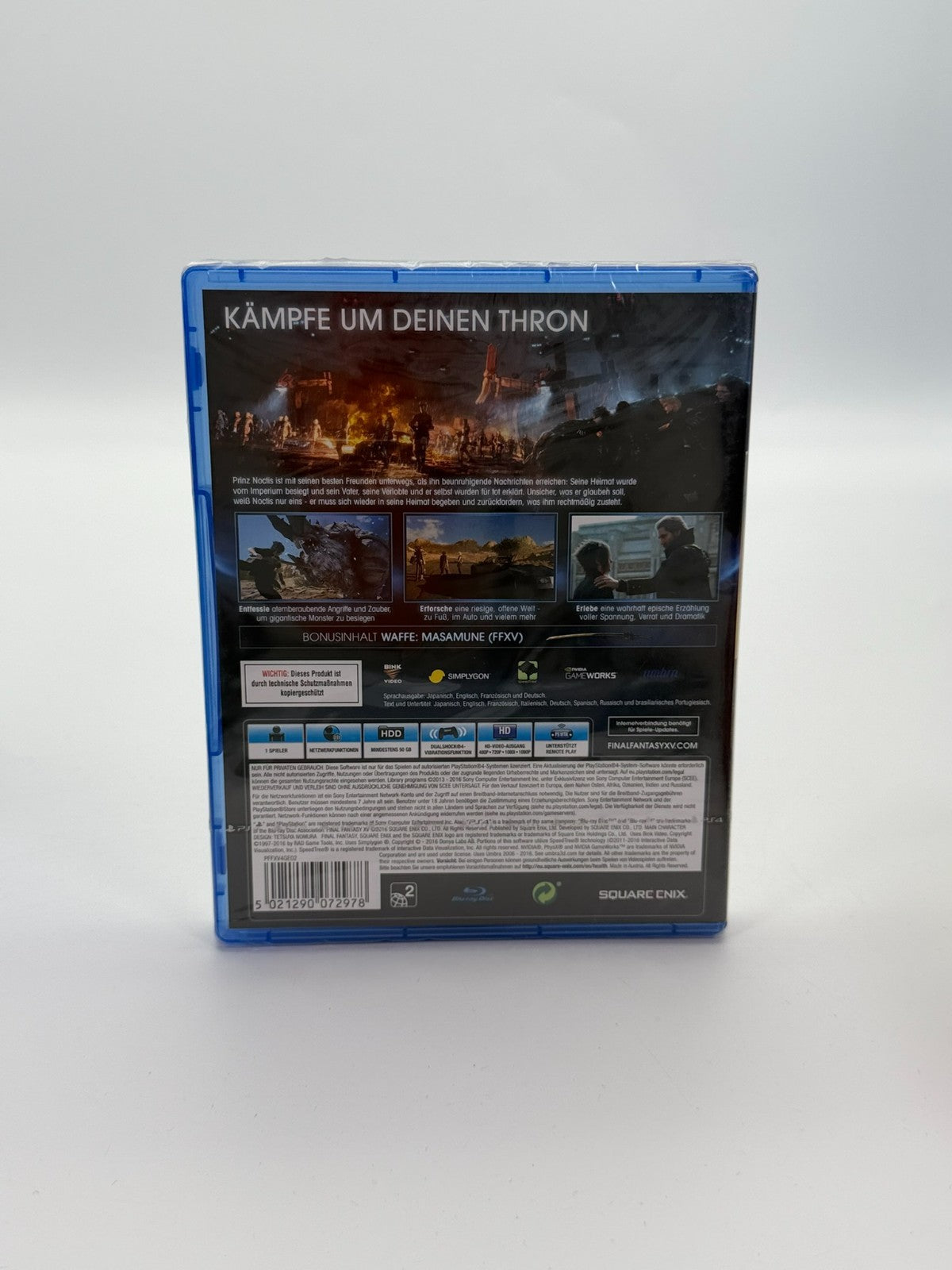 Final Fantasy XV Day One Edition Sony Playstation 4 Factory Sealed Neu CIB OVP