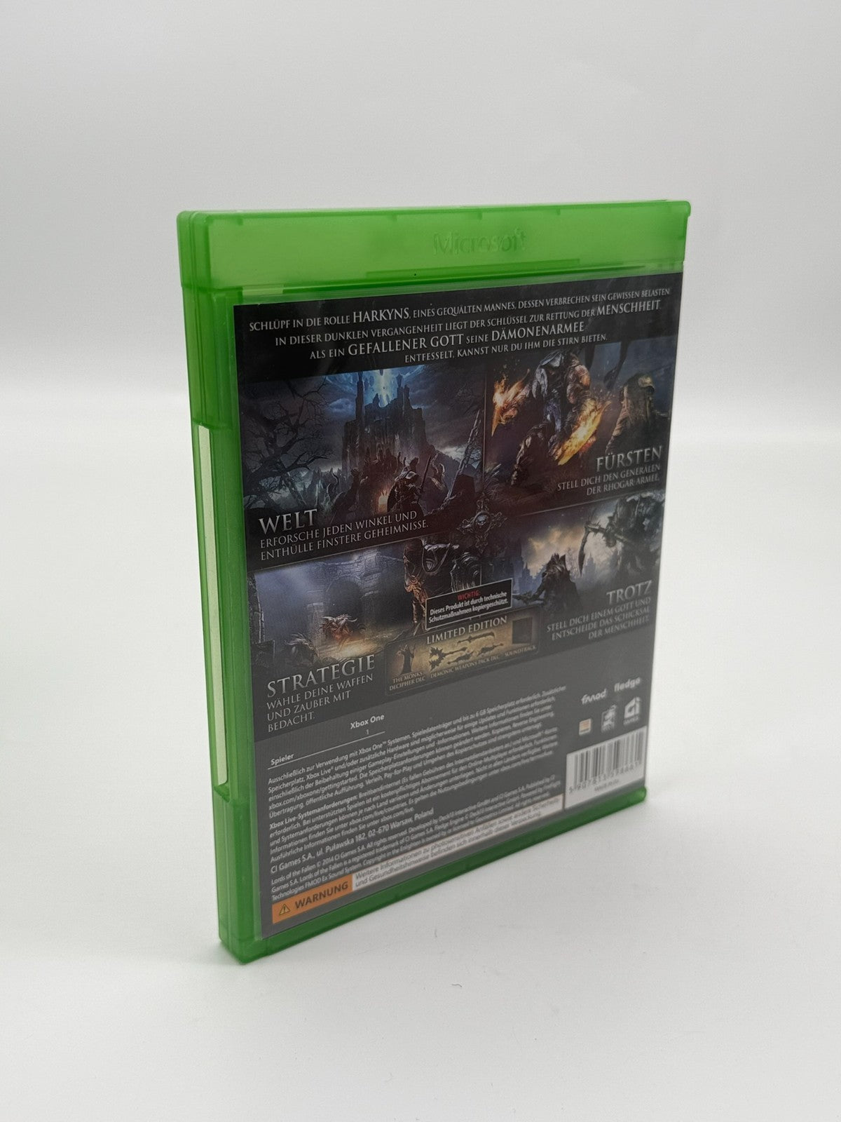 Lords Of The Fallen Limited Edition Microsoft XBox One Très bon état CIB