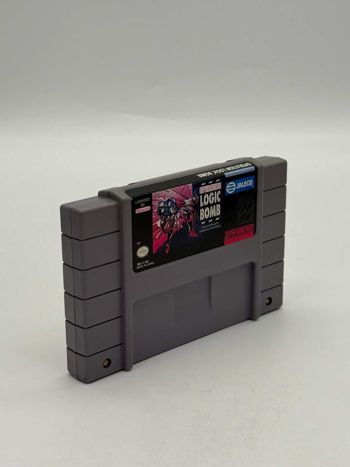 Operation Logic Bomb Super Nintendo SNES NTSC-U/C bon état Cartouche + Boîte