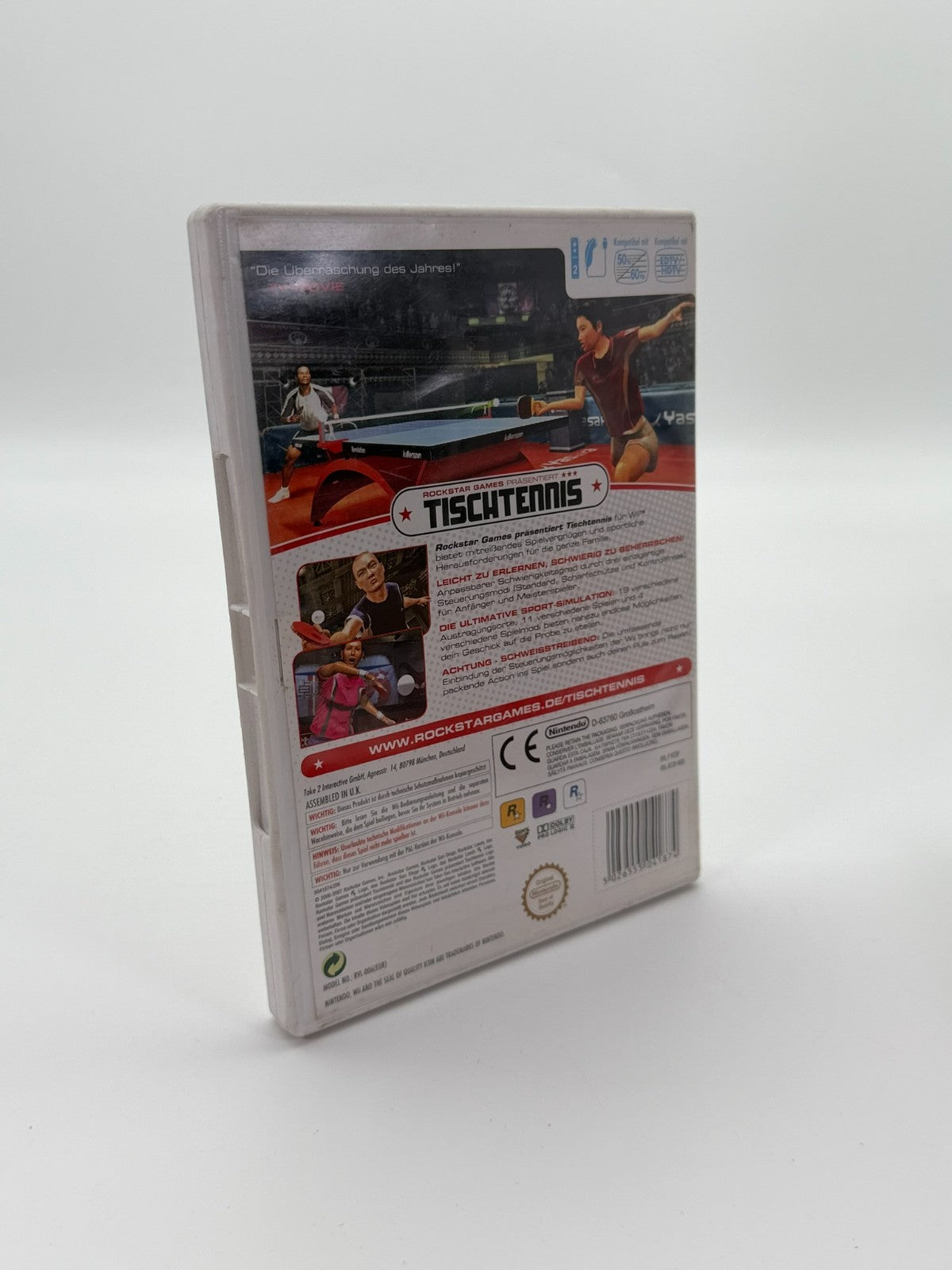 Rockstar Games Tischtennis Nintendo Wii guter Zustand CIB OVP