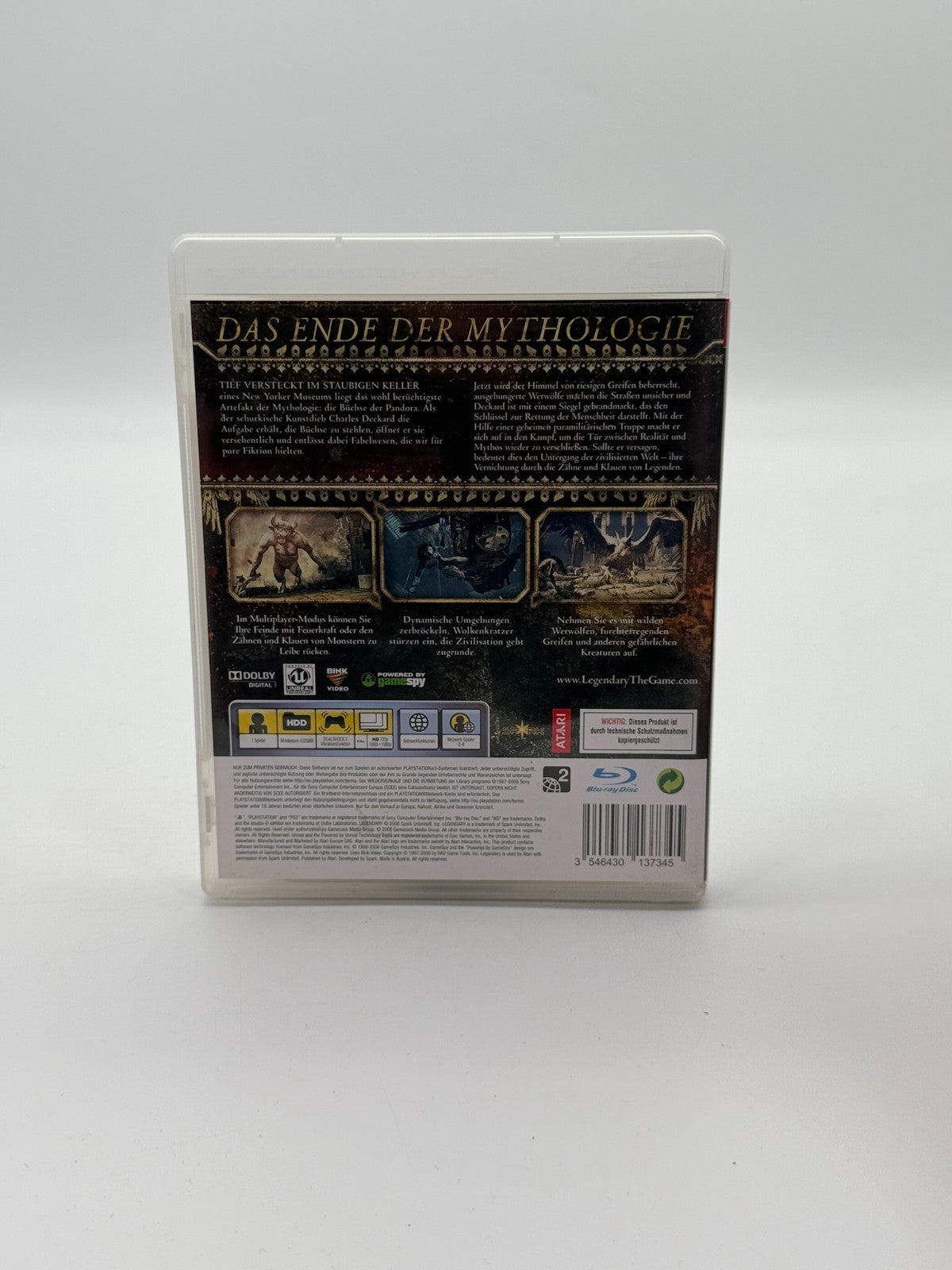 Legendary Sony Playstation 3 Sehr guter Zustand CIB OVP